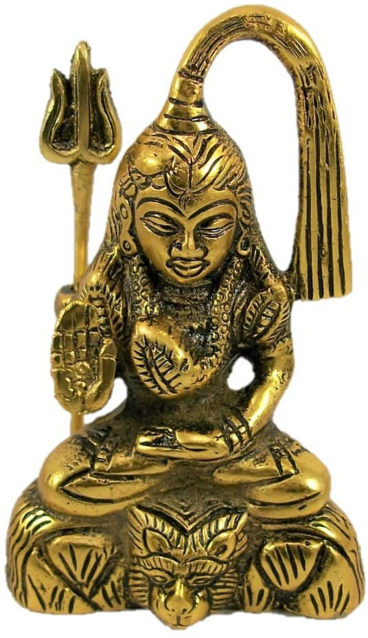 Neo Classic ADIYOGI Statue for Home & Office Decor, Pooja, Car Dash Board and Gifts Decorative Showpiece - 13.5 cm (Aluminium, Gold) Neo Classic ADIYOGI Statue for Home & Office Decor, Pooja, Car Dash Board and Gifts Decorative Showpiece - 13.5 cm (Aluminium, Gold)