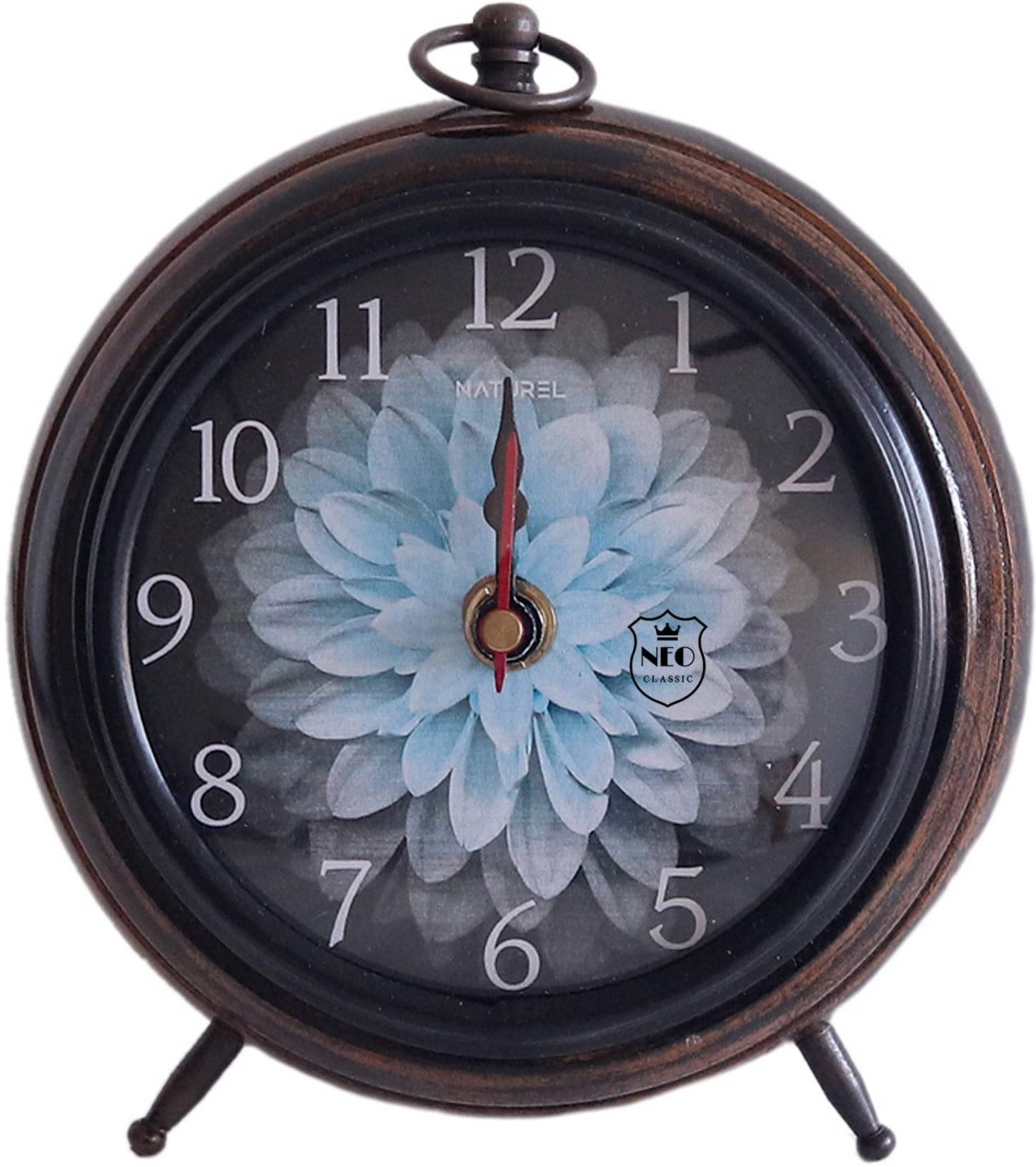     			Neo Classic Analog Wooden Table Clock - Pack of 1