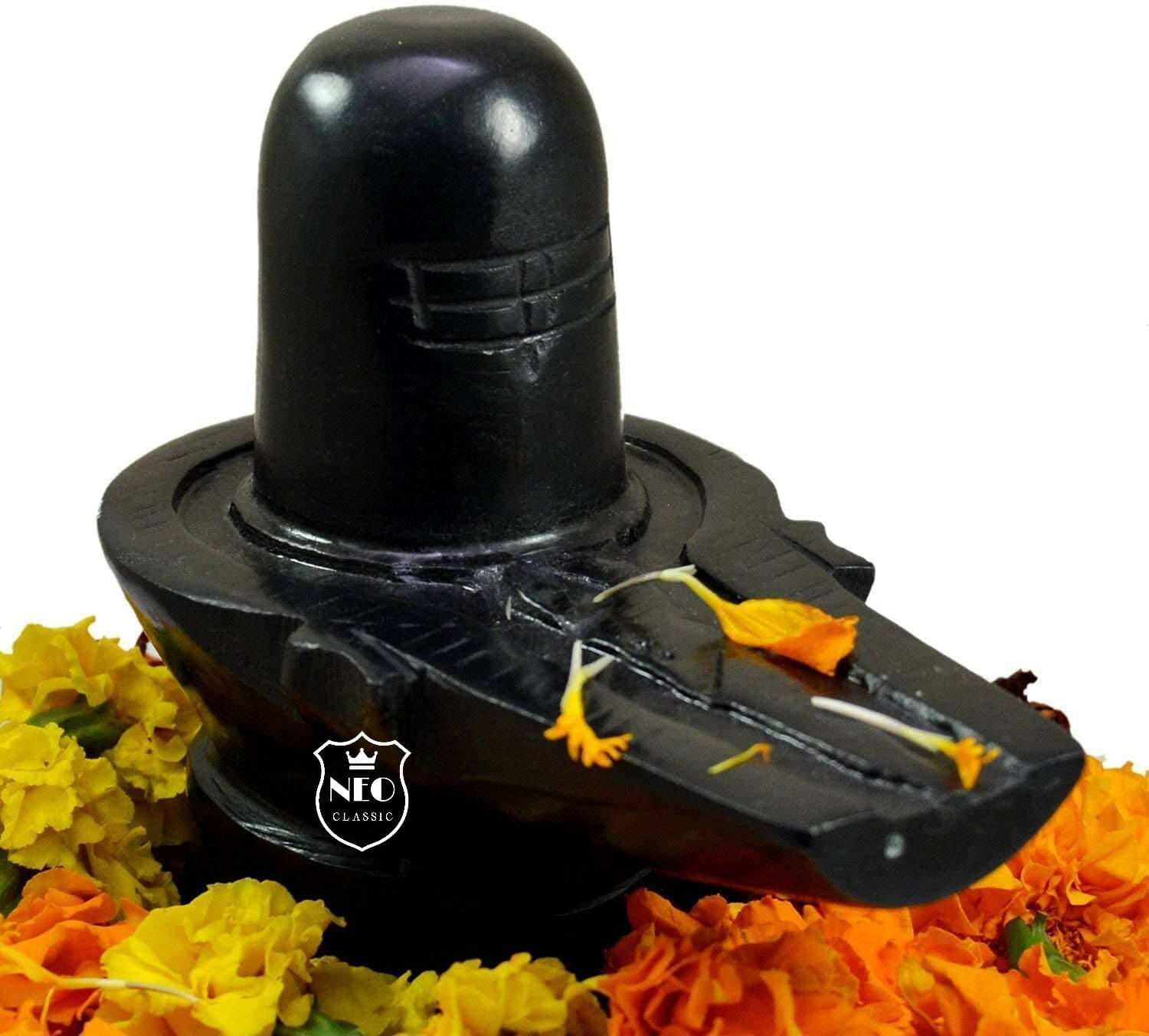 Neo Classic Black Marble Shivling for Puja (Marble, Black) Bholenath Shivling Height-4 inch Decorative Showpiece - 10 cm (Marble, Black) Neo Classic Black Marble Shivling for Puja (Marble, Black) Bholenath Shivling Height-4 inch Decorative Showpiece - 10 cm (Marble, Black)