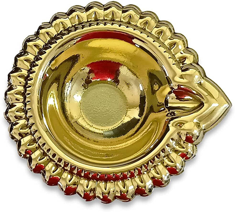     			Neo Classic Brass Table Diya - Pack of 18