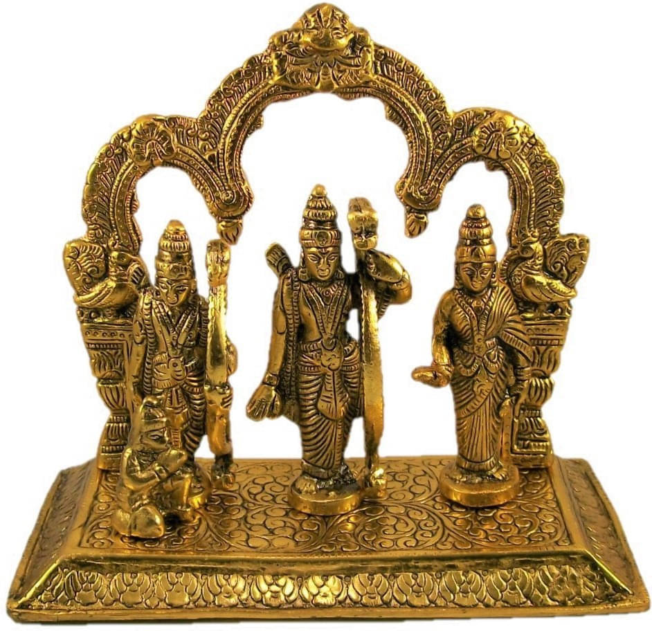 Neo Classic Ram darbar Mandir Decorative Showpiece - 18.5 cm (Aluminium, Gold) Neo Classic Ram darbar Mandir Decorative Showpiece - 18.5 cm (Aluminium, Gold)