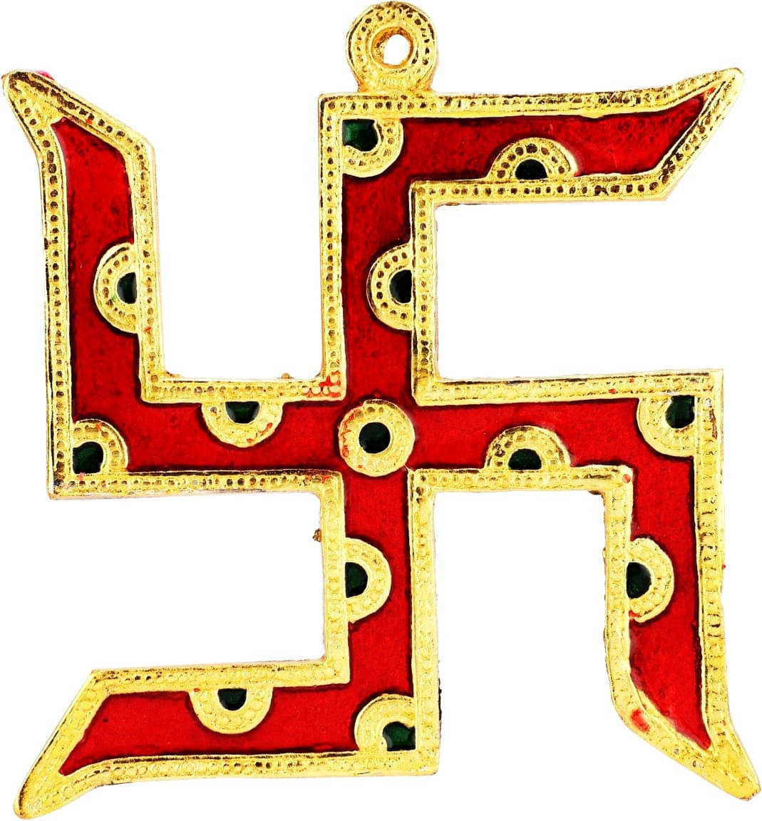 Neo Classic Swastik for Door Entrance - Vastu Items for Home for Good Luck Decorative Showpiece  -  17 cm (Aluminium, Multicolor)     			Neo Classic Swastik for Door Entrance - Vastu Items for Home for Good Luck Decorative Showpiece  -  17 cm (Aluminium, Multicolor)