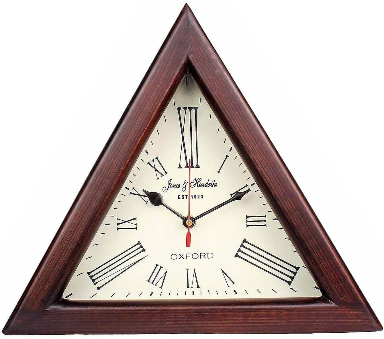     			Neo Classic Triangle Analog Wall Clock