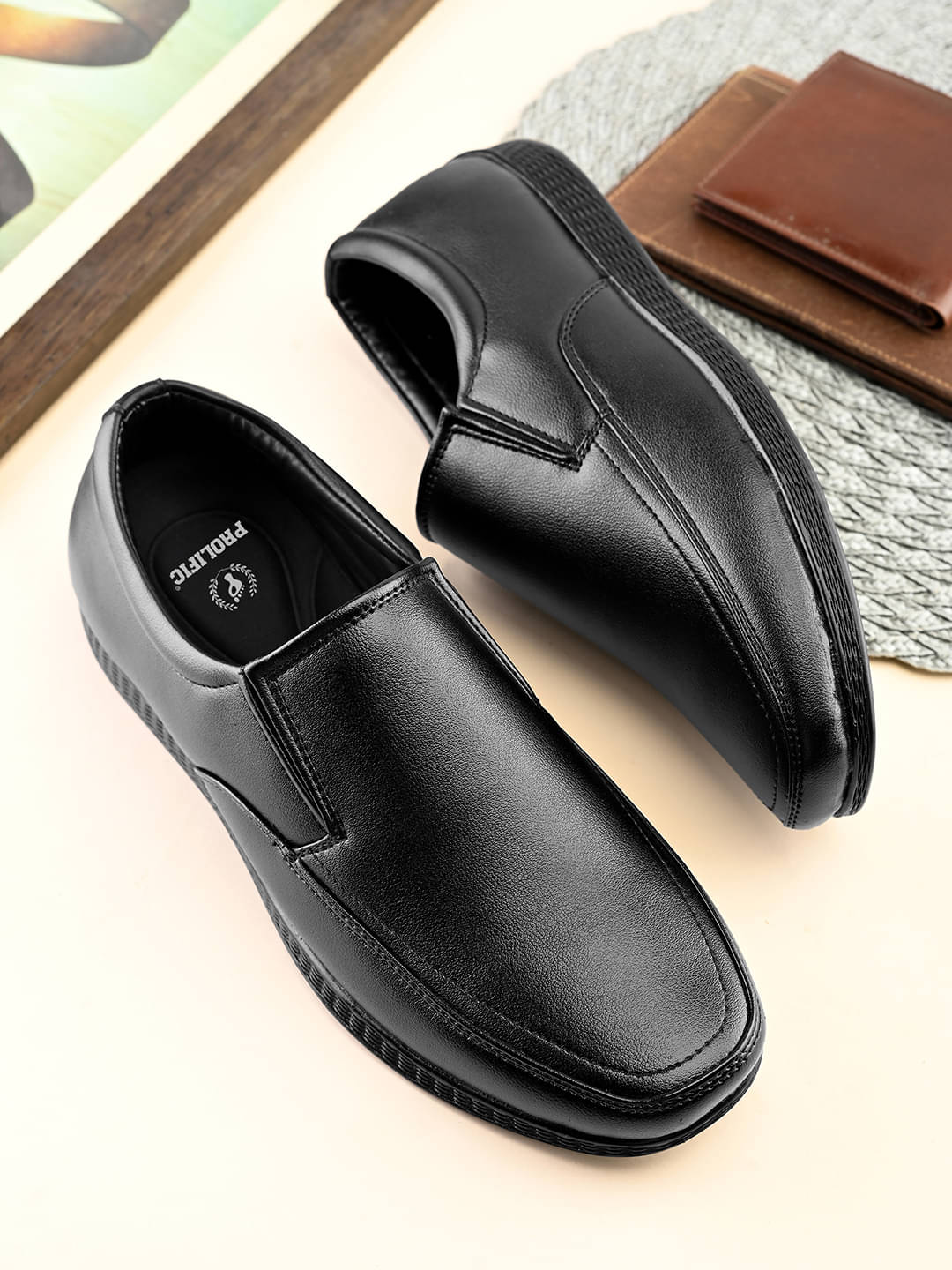 Prolific Black Men's Mocassin Formal Shoes     			Prolific Black Men's Mocassin Formal Shoes