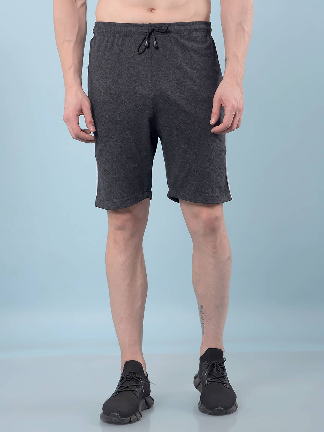 RKG Charcoal Cotton Blend Men's Shorts ( Pack of 1 )     			RKG Charcoal Cotton Blend Men's Shorts ( Pack of 1 )