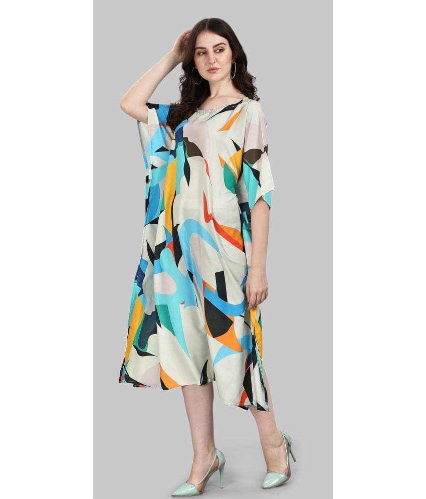     			SILK SUTRA Women's Rayon Kaftan ( Multi Color )