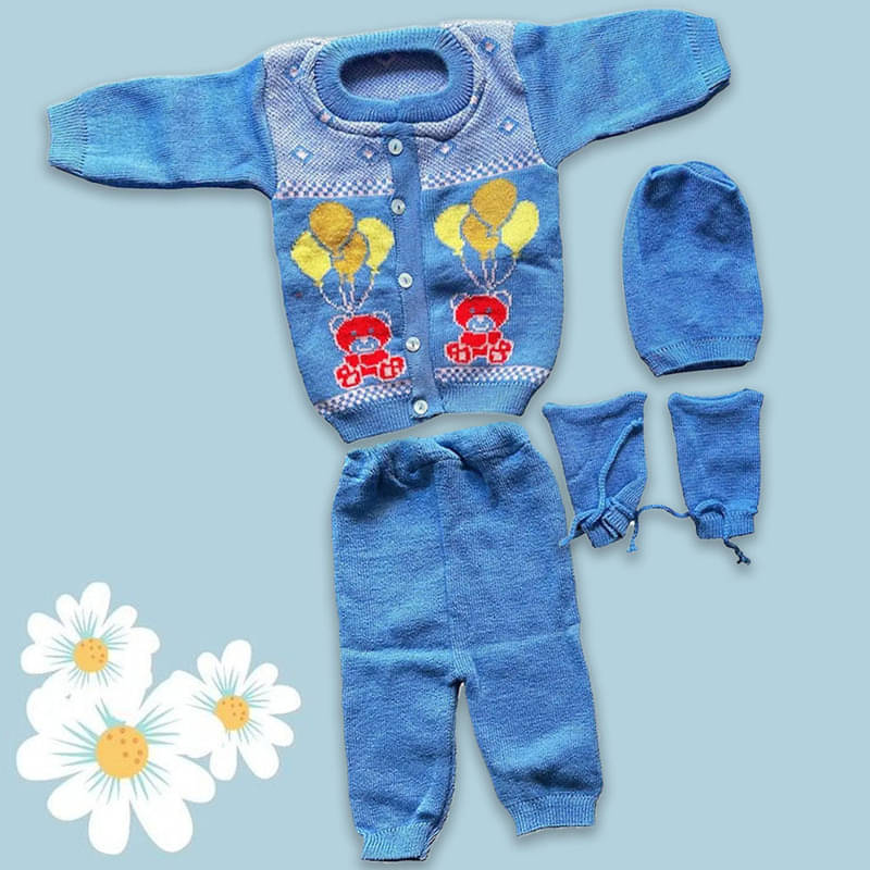     			Shakubhar Pack of 1 Unisex for Baby Woollen Sweater ( Light Blue )