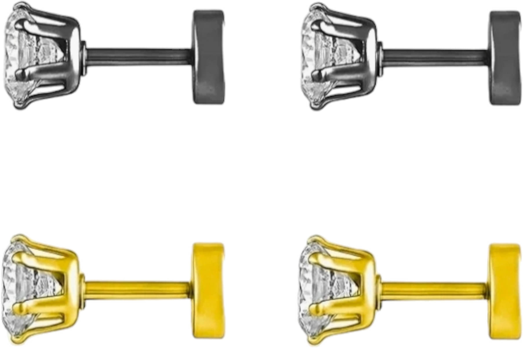     			Shree Ju Multicolor Stud Earrings ( Pack of 2 )