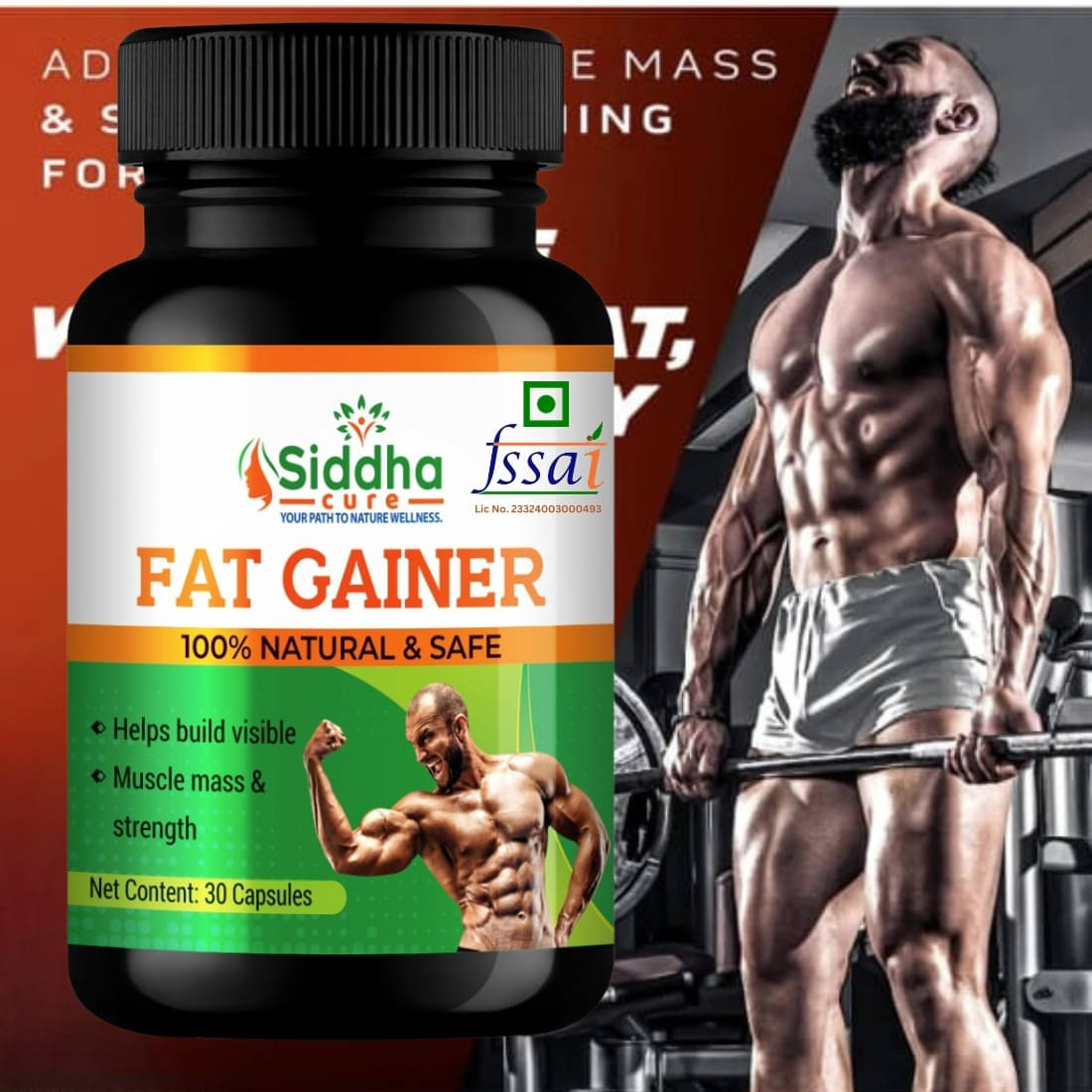     			Siddha cure Capsules For Weight Gain ( Pack of 1 )