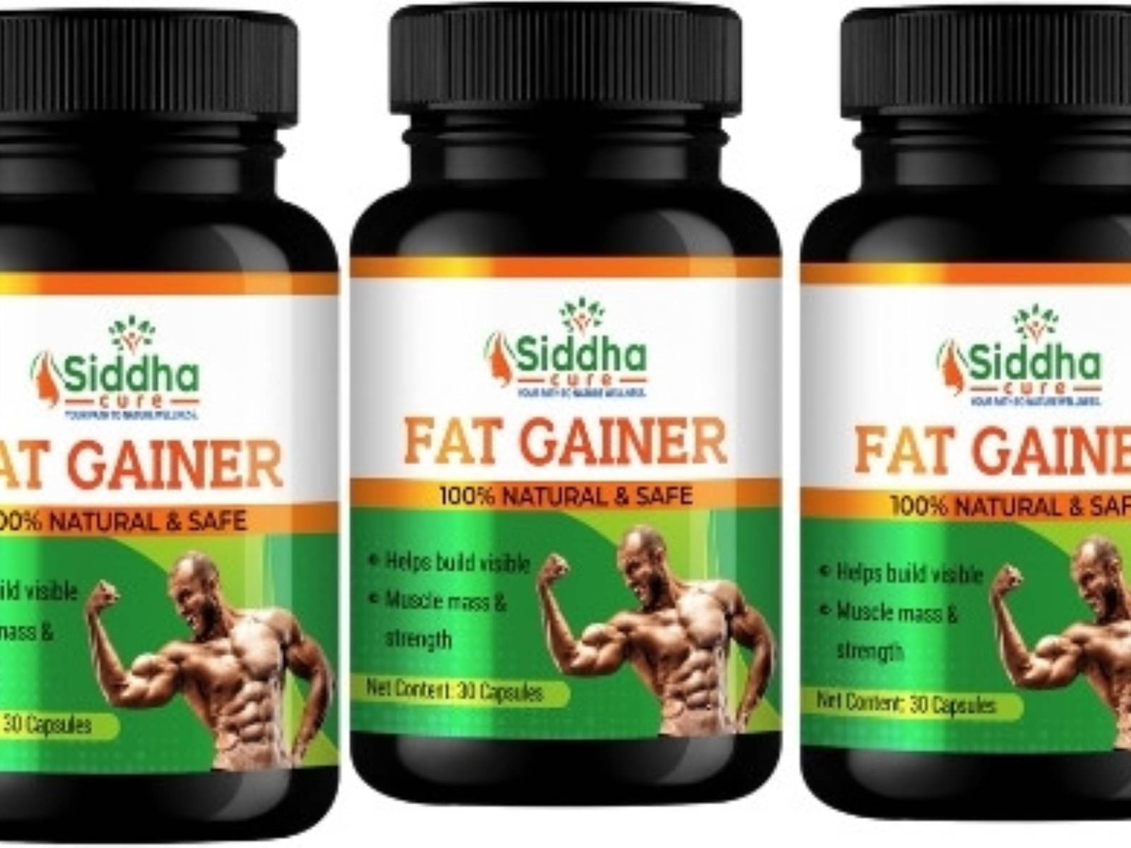     			Siddha cure Capsules For Weight Gain ( Pack of 3 )