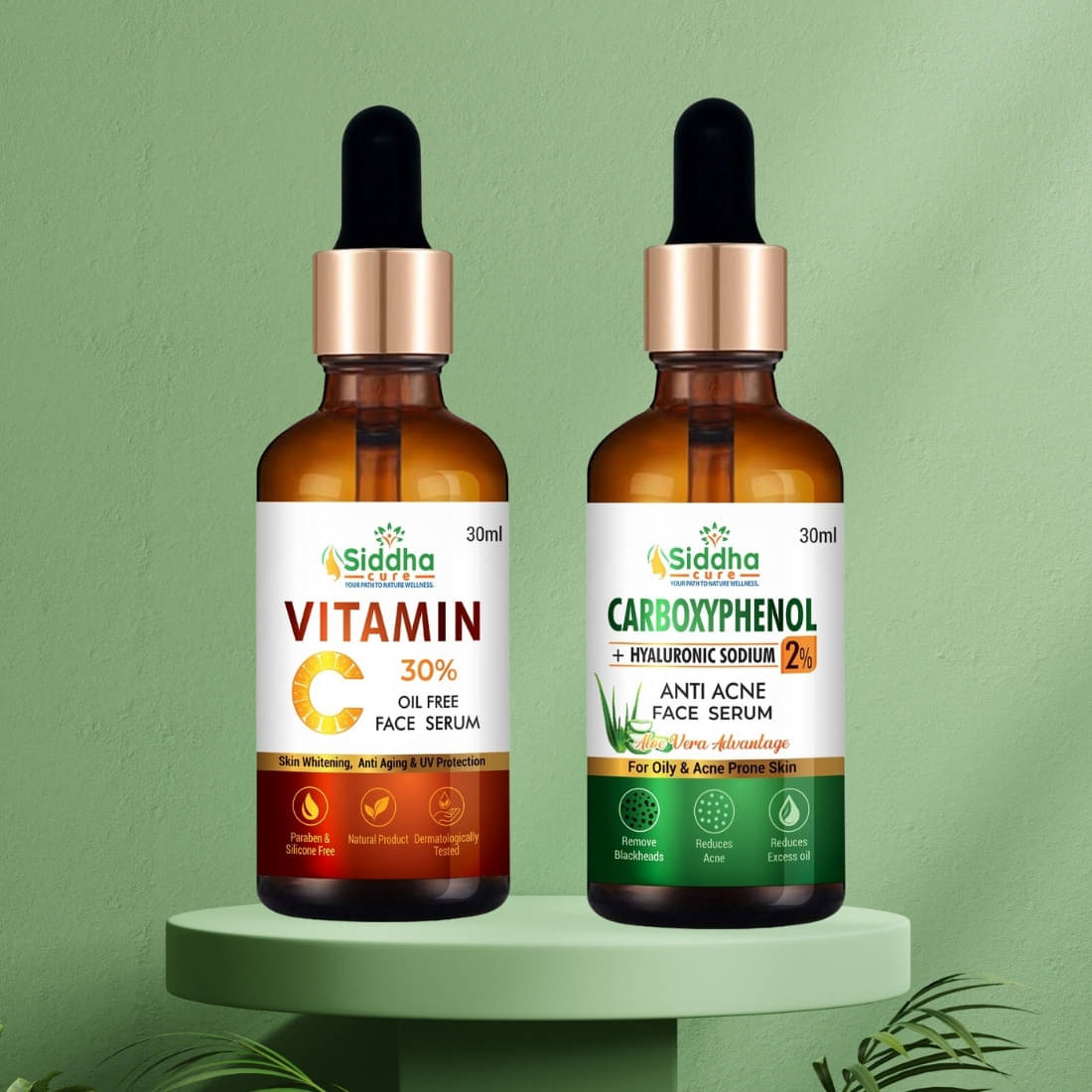 Siddha cure Face Serum Vitamin C Daily Care For All Skin Type ( Pack of 2 )     			Siddha cure Face Serum Vitamin C Daily Care For All Skin Type ( Pack of 2 )