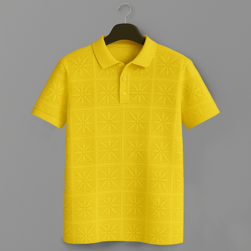 Singham Men Cotton Blend Regular Fit Solid Polo T Shirt ( Yellow ) Singham Men Cotton Blend Regular Fit Solid Polo T Shirt ( Yellow )