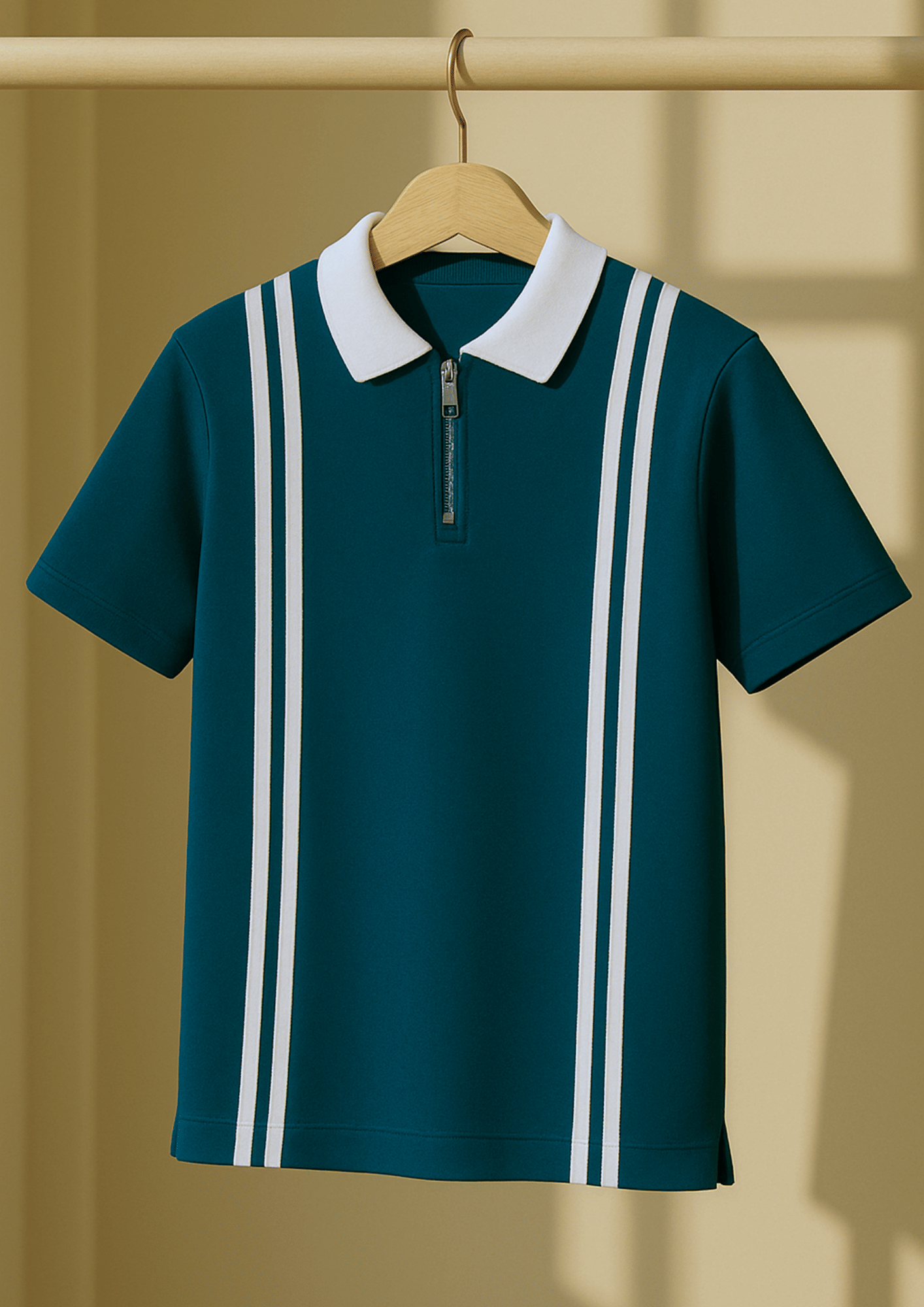 Singham Men Cotton Blend Regular Fit Colorblock Polo T Shirt ( Green ) Singham Men Cotton Blend Regular Fit Colorblock Polo T Shirt ( Green )