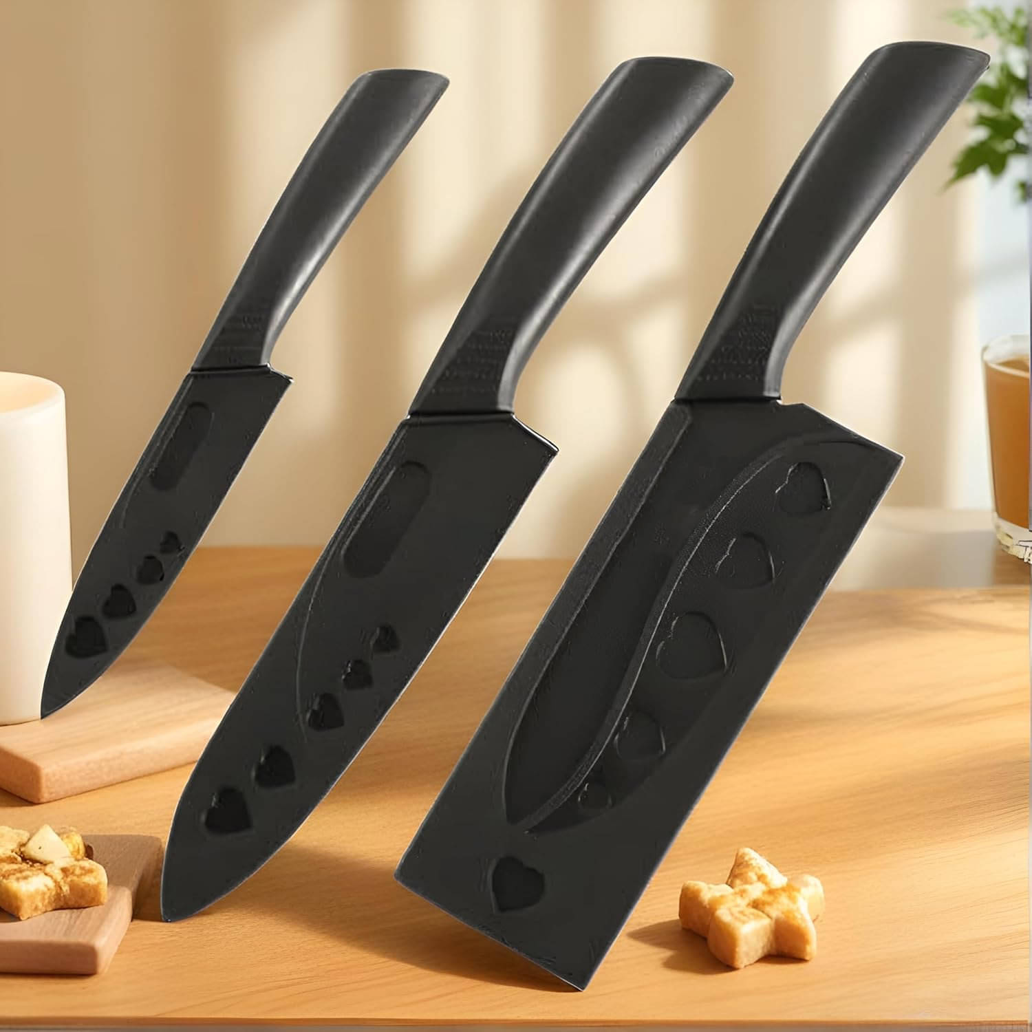 Stainless Steel 3 Pieces Professional Kitchen Knife Set, Meat Knife, Chef's Knife with Non-Slip Handle Sharp Manual Sharpening for Home Kitchen and Restaurant     			Stainless Steel 3 Pieces Professional Kitchen Knife Set, Meat Knife, Chef's Knife with Non-Slip Handle Sharp Manual Sharpening for Home Kitchen and Restaurant