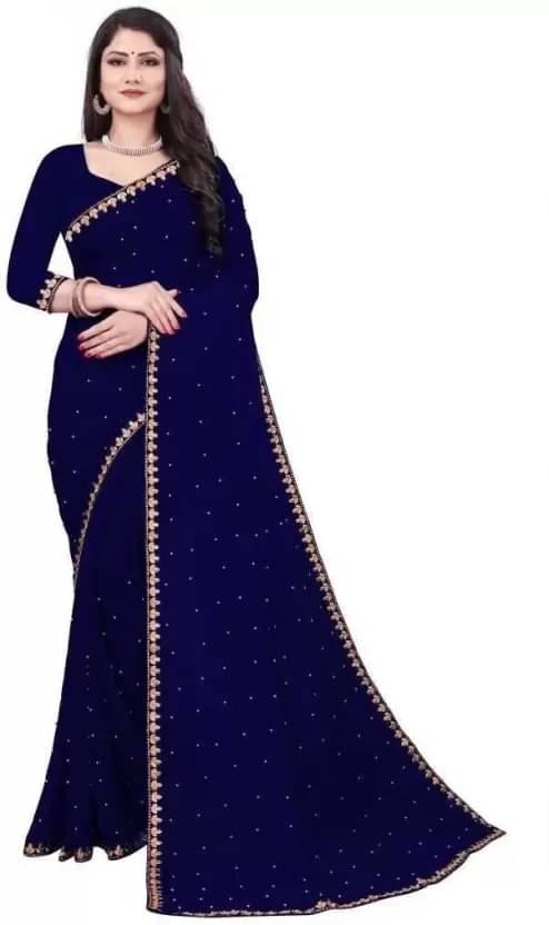Suali Lycra Self Design Chanderi saree With Unstitched Blouse Piece ( Blue ) Suali Lycra Self Design Chanderi saree With Unstitched Blouse Piece ( Blue )