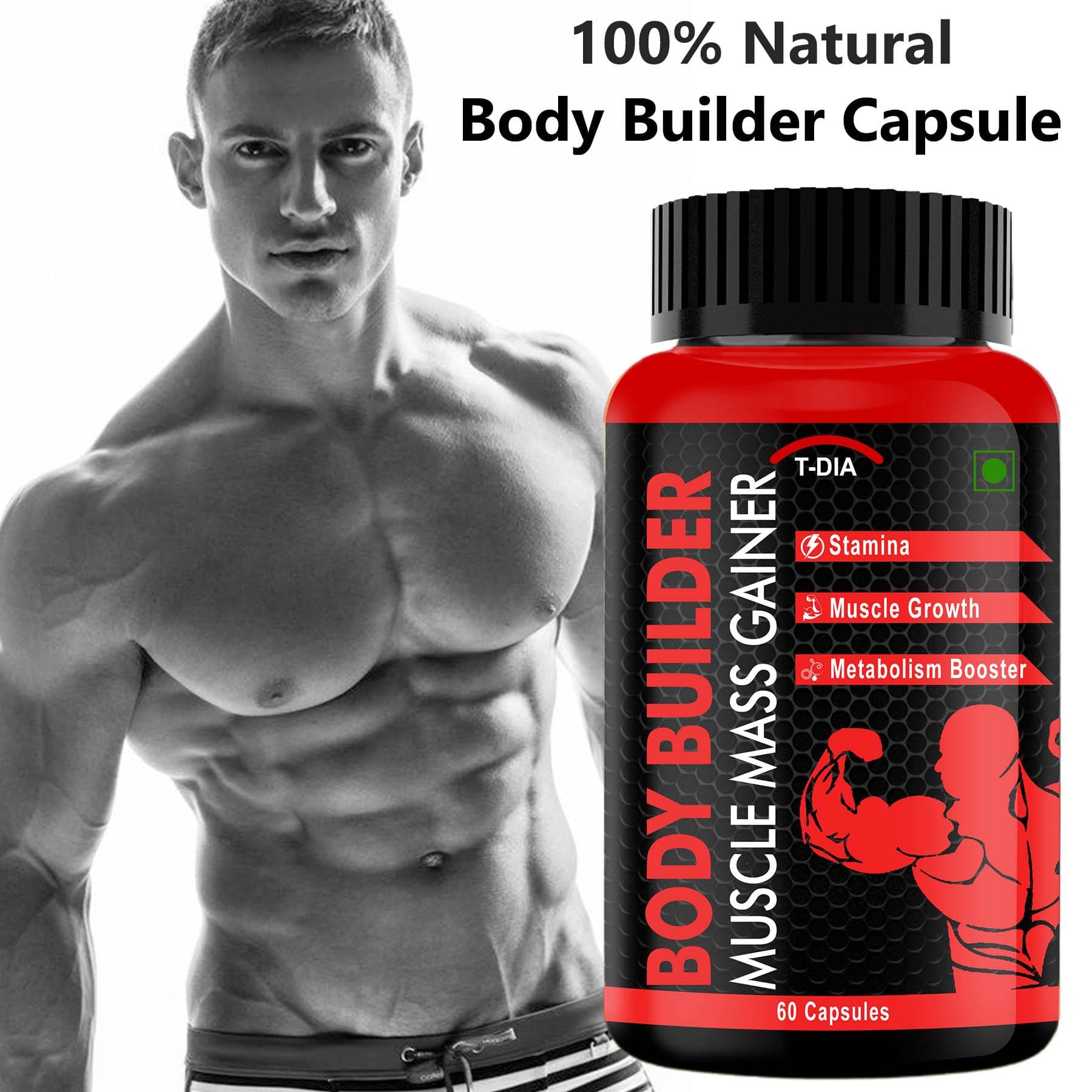 T-DIA Body Builder Capsule 1 gm Capsule T-DIA Body Builder Capsule 1 gm Capsule