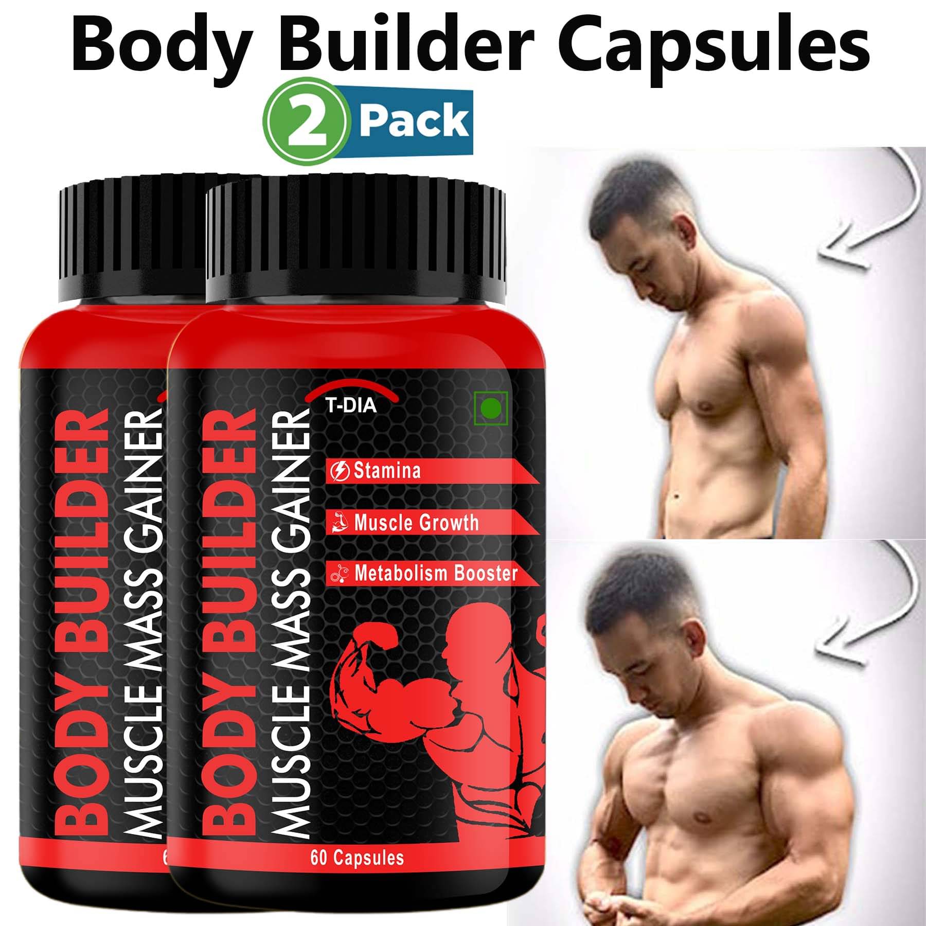     			T-DIA Body Builder Capsule 2 gm Capsule Pack of 2