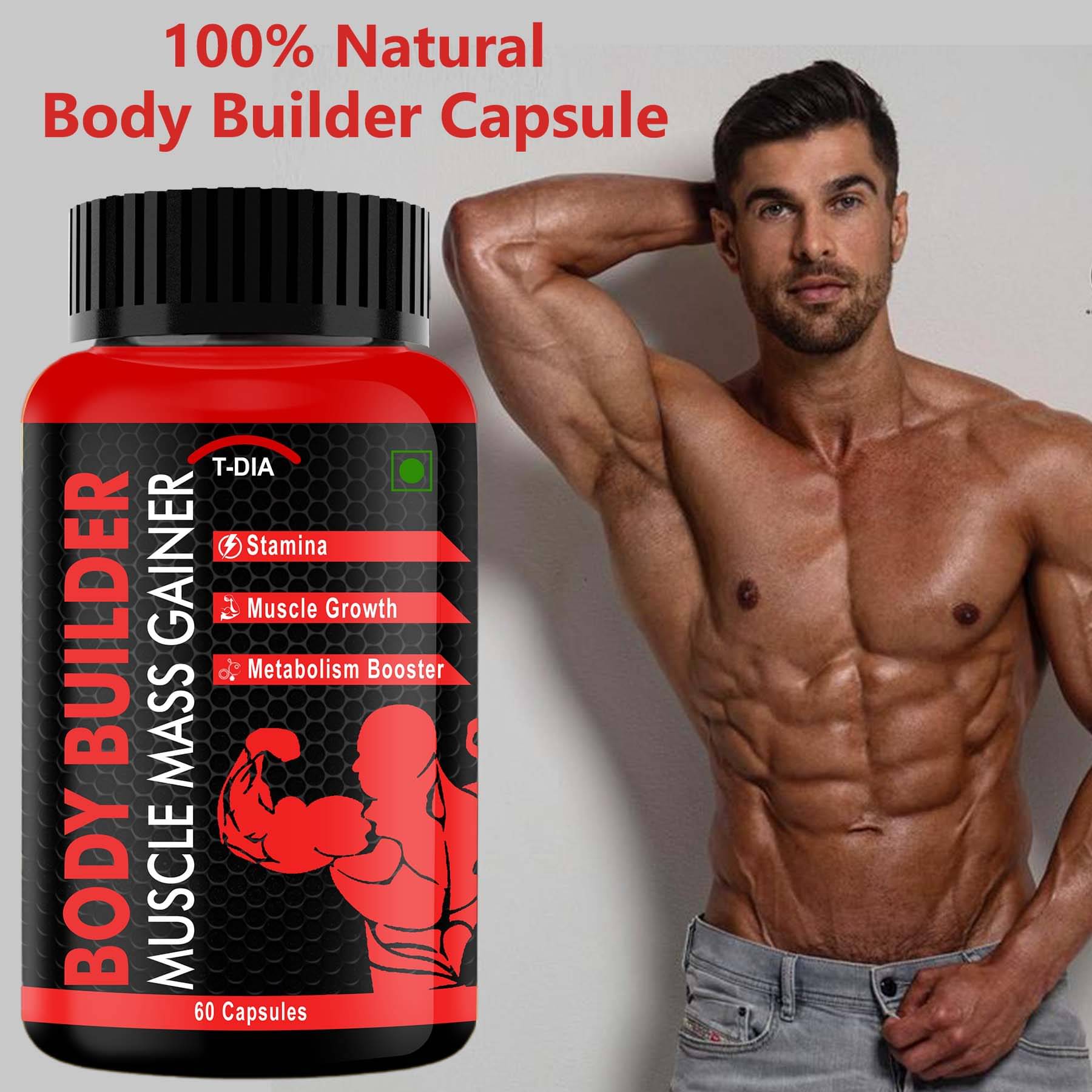 T-DIA Body Builder Capsule 1 gm Capsule T-DIA Body Builder Capsule 1 gm Capsule