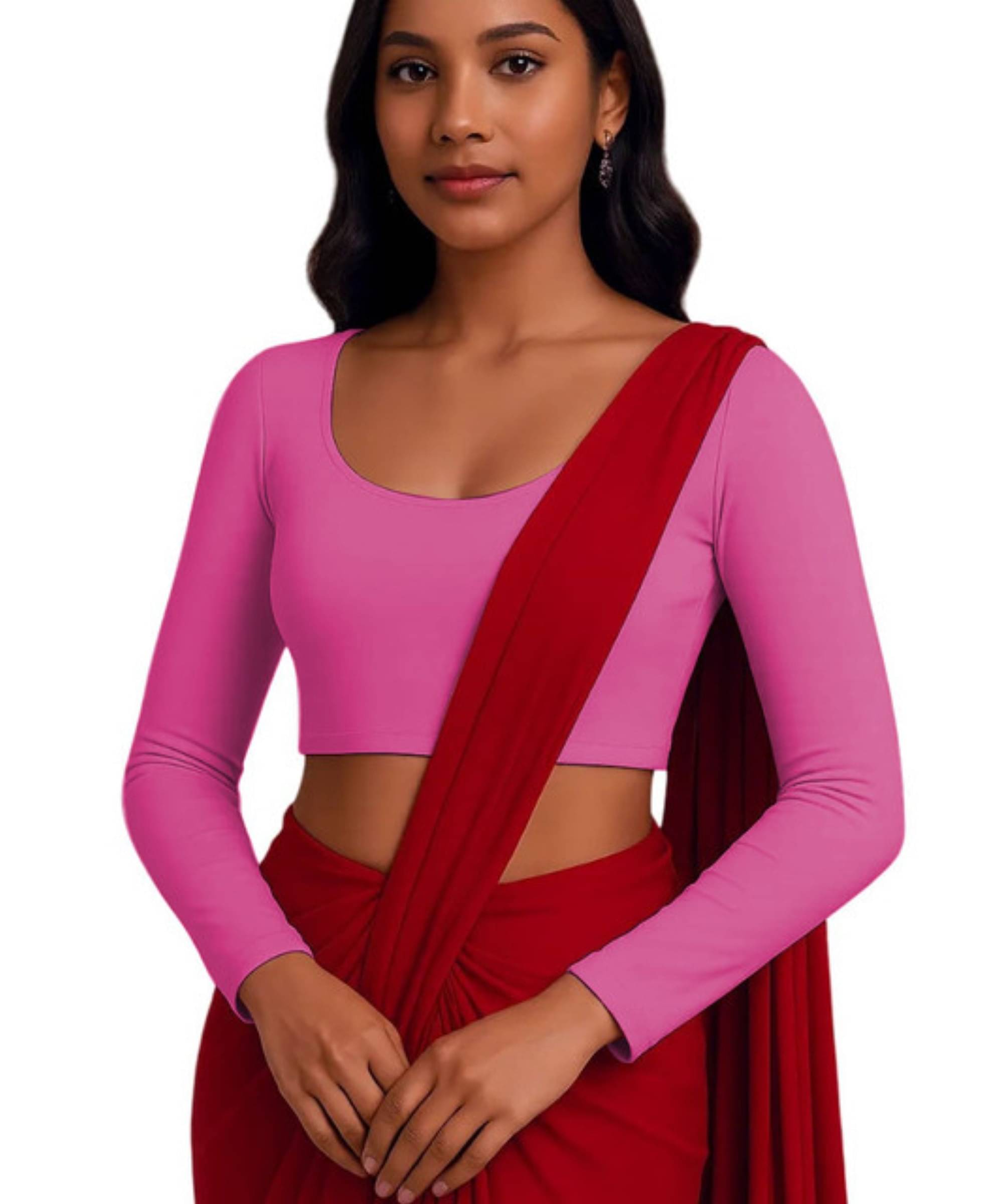     			THE BLAZZE Women's Cotton Crop Top ( Pink )