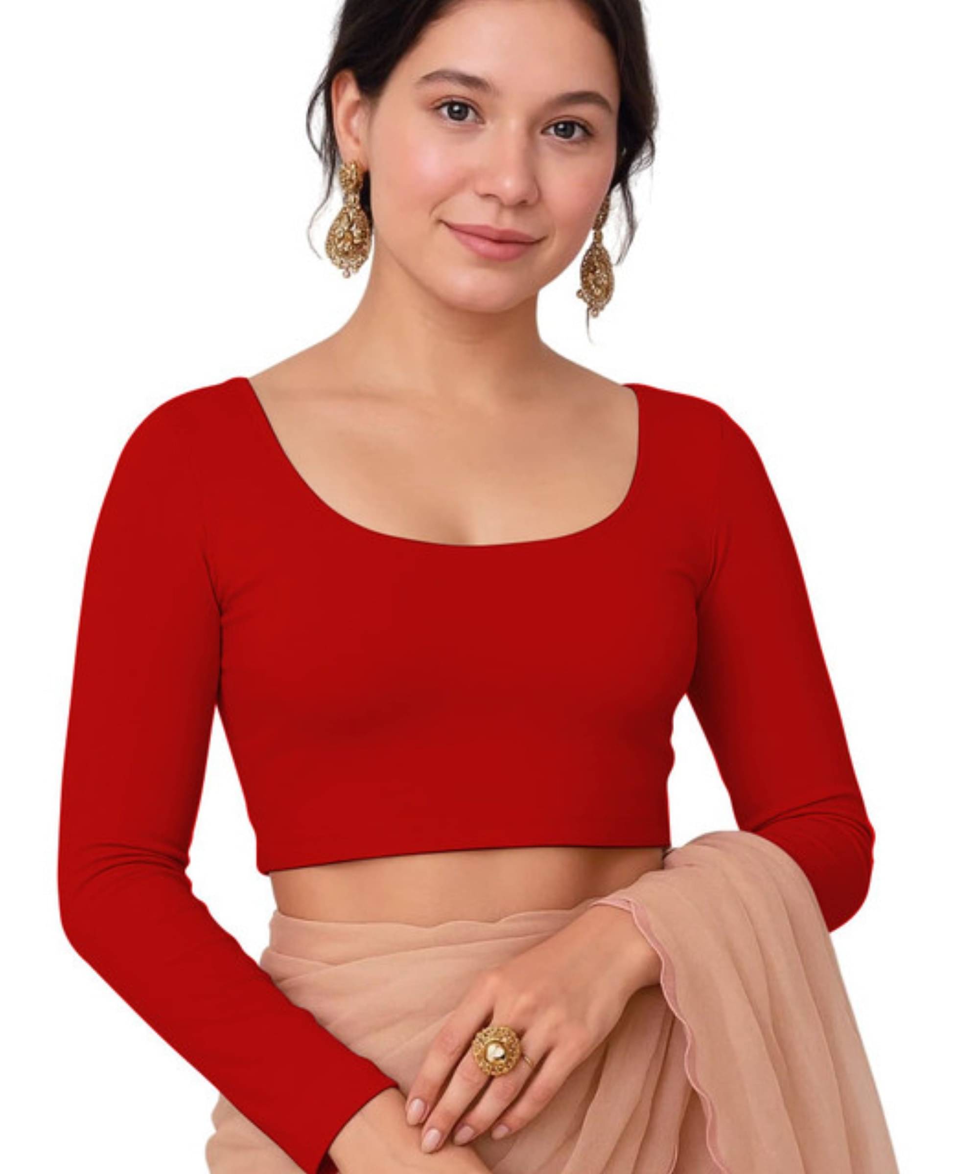 THE BLAZZE Women's Cotton Crop Top ( Red ) THE BLAZZE Women's Cotton Crop Top ( Red )