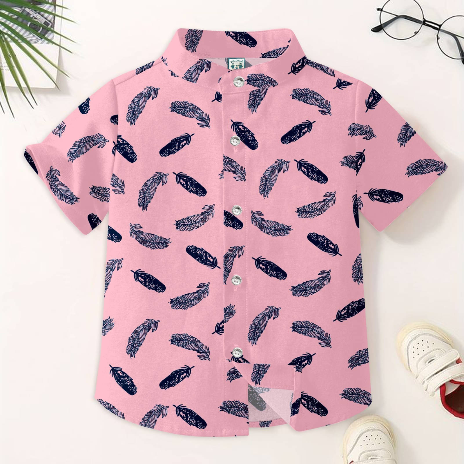 VIKITA ENTERPRISE Pack of 1 Boys Cotton Blend Half Sleeves Shirt ( Pink )     			VIKITA ENTERPRISE Pack of 1 Boys Cotton Blend Half Sleeves Shirt ( Pink )