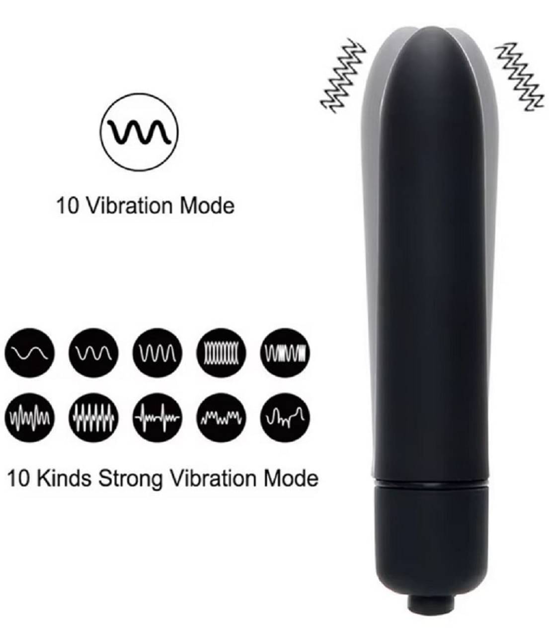Vibrations 10 VIBRATION BULLET Portable Manual Massager Vibrations 10 VIBRATION BULLET Portable Manual Massager