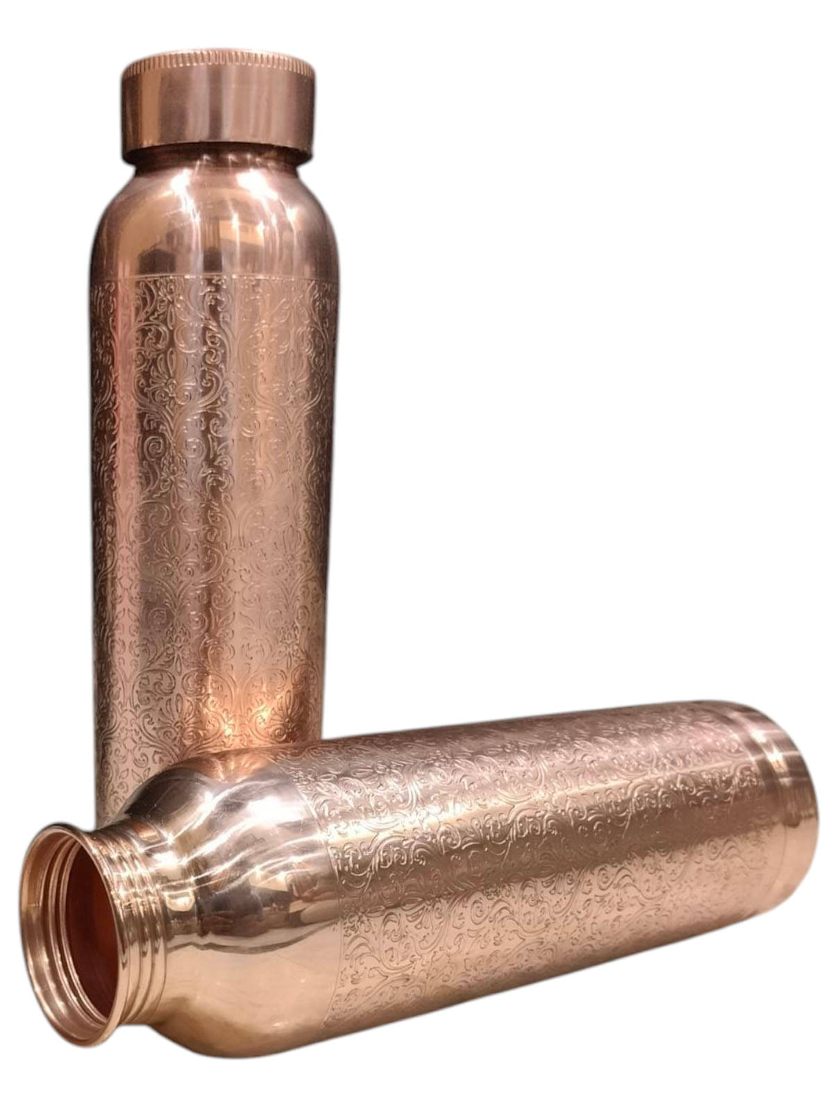 viDixn Designer Fanta (900mL) 100% Pure Copper Bottle Copper Copper Water Bottle 900 mL ( Set of 1 ) viDixn Designer Fanta (900mL) 100% Pure Copper Bottle Copper Copper Water Bottle 900 mL ( Set of 1 )