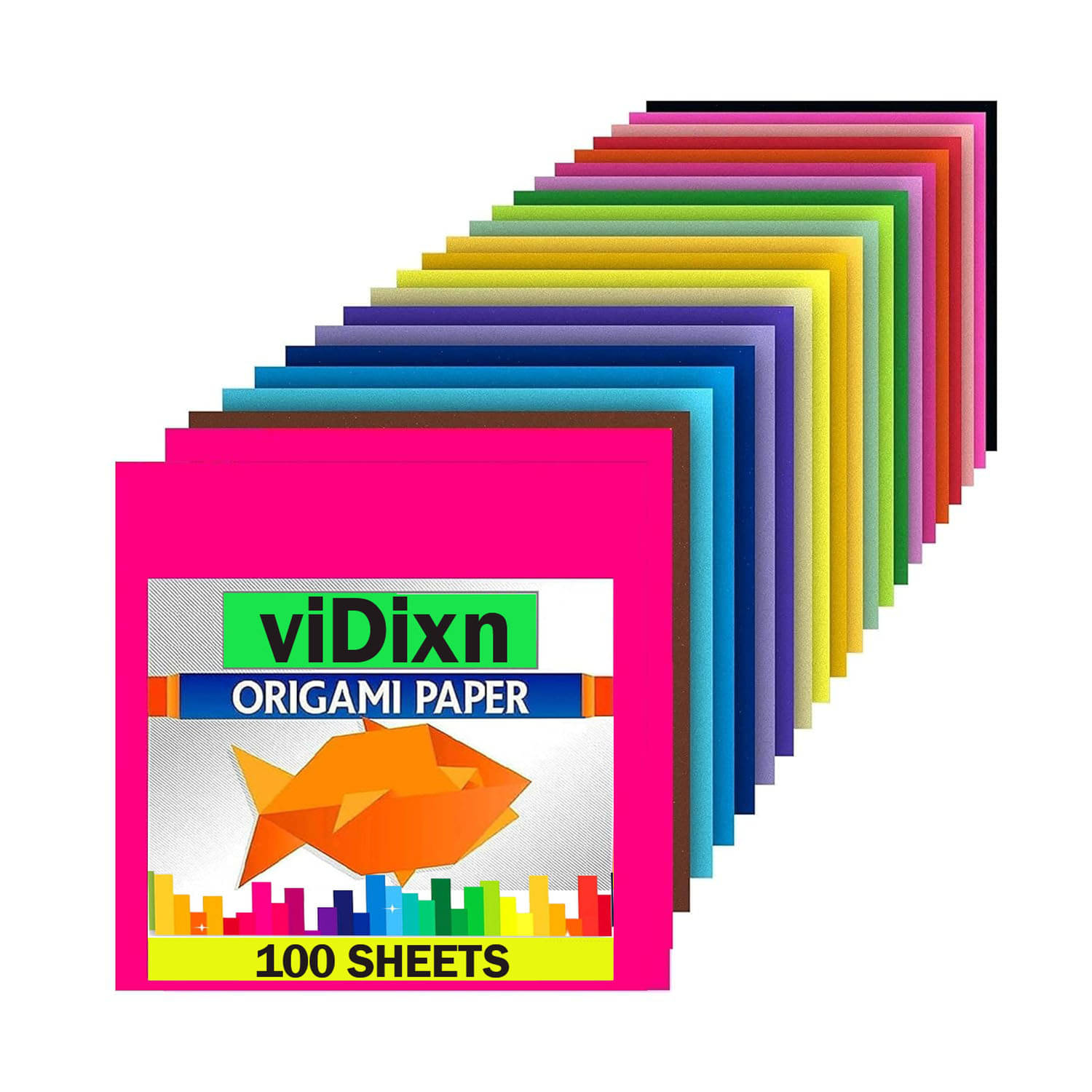 viDixn (VDX-2) DIY Square Origami Paper Double Sides Solid Color Folding Paper Multicolor Kids Handmade Scrapbooking Craft Accessories Unruled (15 x 15) Origami Paper (Mixed Color_ 100-Pcs_Pack of 1) viDixn (VDX-2) DIY Square Origami Paper Double Sides Solid Color Folding Paper Multicolor Kids Handmade Scrapbooking Craft Accessories Unruled (15 x 15) Origami Paper (Mixed Color_ 100-Pcs_Pack of 1)