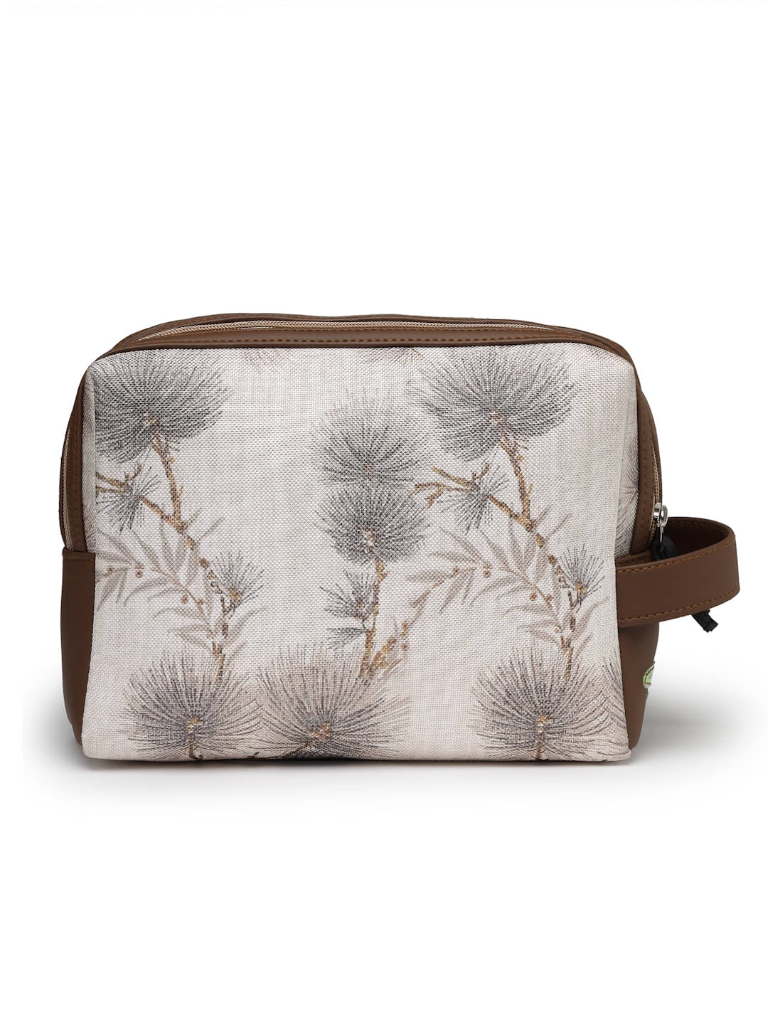     			ASIAN Handbags Accessories Rexin Set of 1 ( Light Grey )