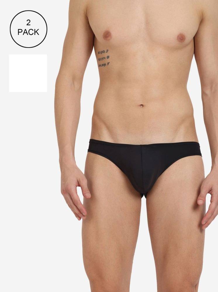 BASIICS By La Intimo Pack of 2 Polyester Briefs For Men's ( Multicolor2 ) BASIICS By La Intimo Pack of 2 Polyester Briefs For Men's ( Multicolor2 )