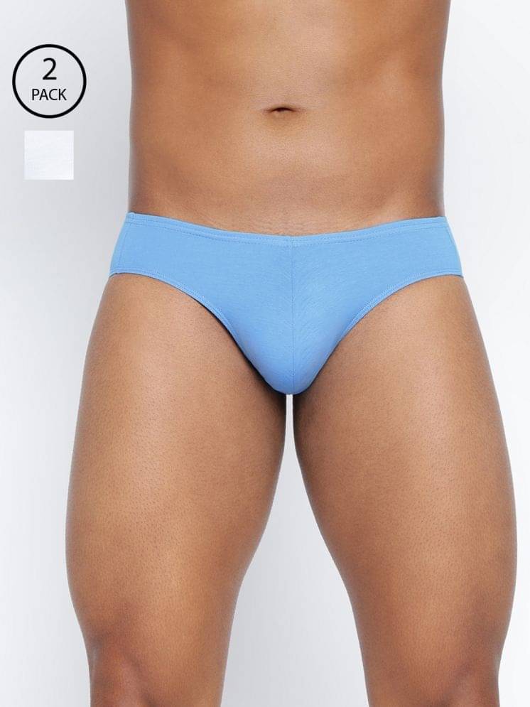     			BASIICS By La Intimo Pack of 2 Cotton Blend Briefs For Men's ( Multicolor1 )