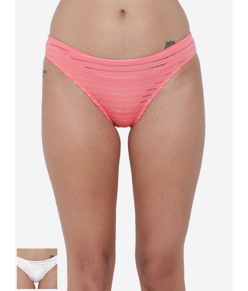 BASIICS By La Intimo Pack of 2 Polyester Briefs For Women ( Multicolor5 ) BASIICS By La Intimo Pack of 2 Polyester Briefs For Women ( Multicolor5 )