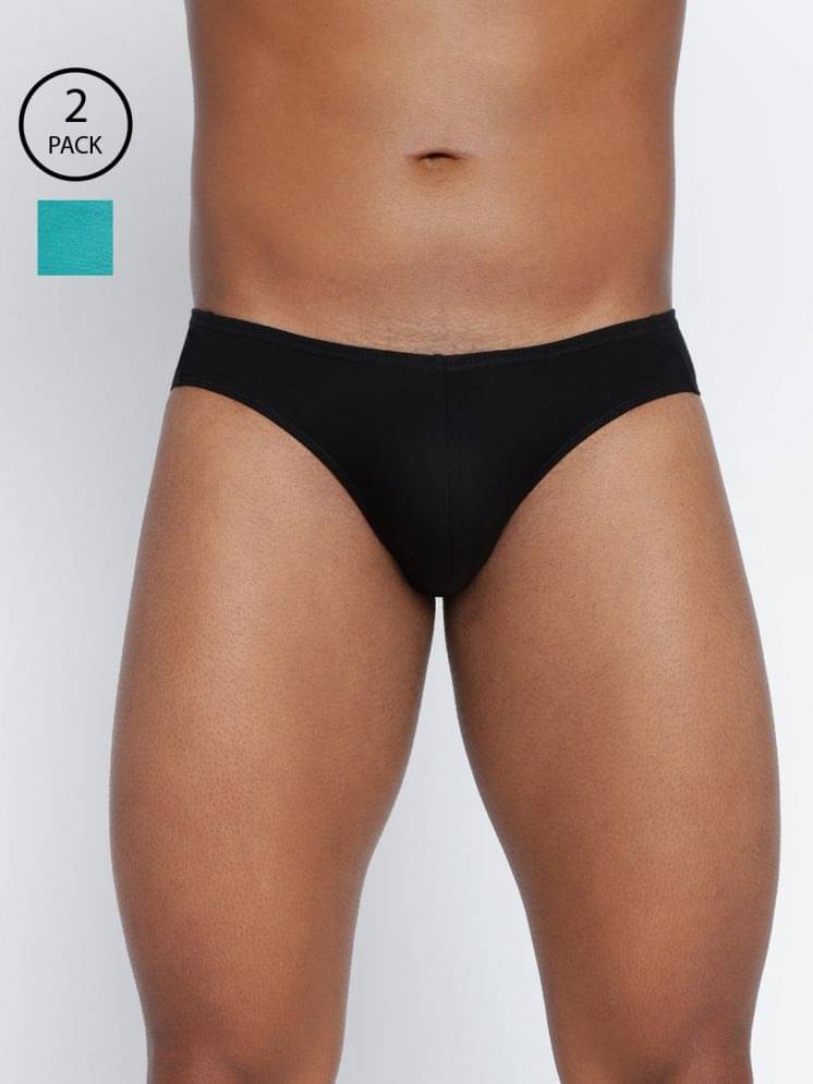     			BASIICS By La Intimo Pack of 2 Cotton Blend Briefs For Men's ( Multicolor2 )