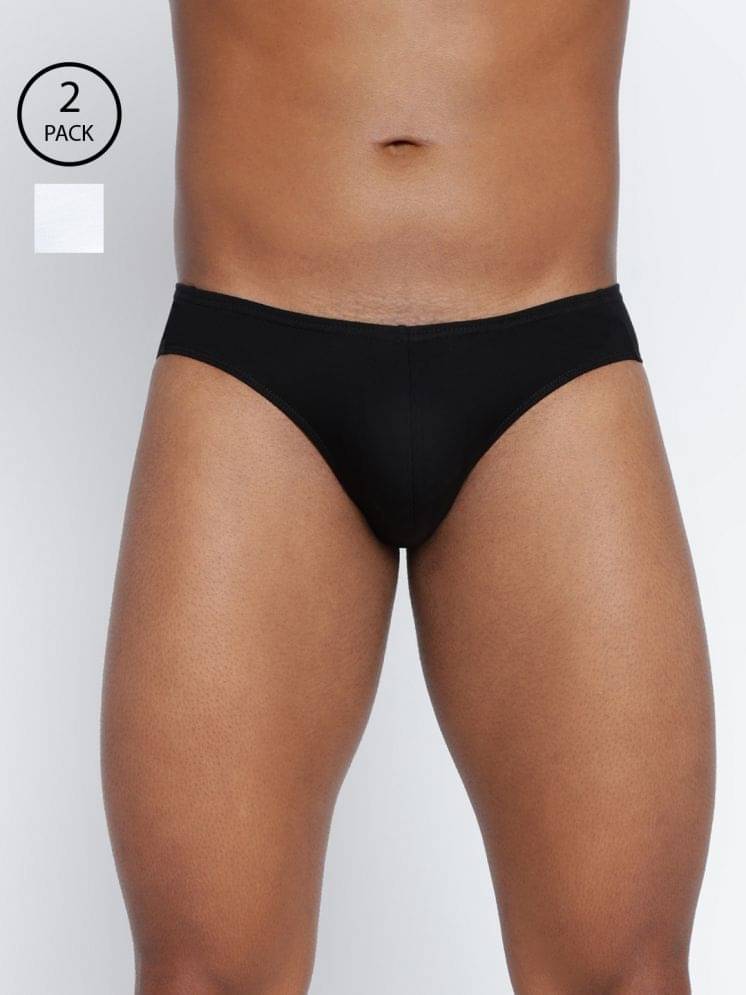     			BASIICS By La Intimo Pack of 2 Cotton Blend Briefs For Men's ( Multicolor3 )