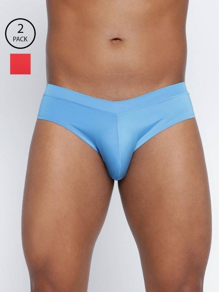 BASIICS By La Intimo Pack of 2 Polyester Briefs For Men's ( Multicolor ) BASIICS By La Intimo Pack of 2 Polyester Briefs For Men's ( Multicolor )
