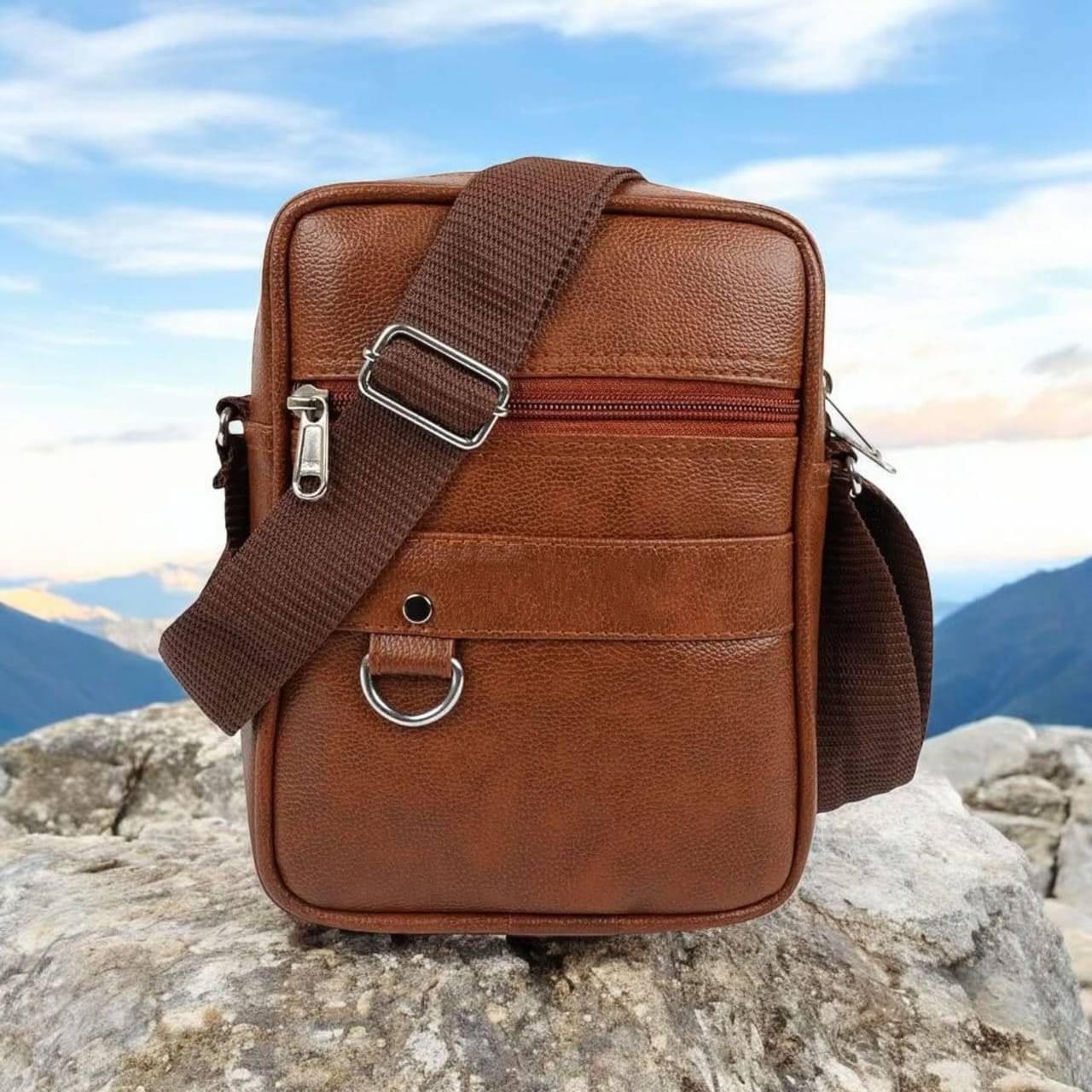     			Dogger Brown Solid Messenger Bag