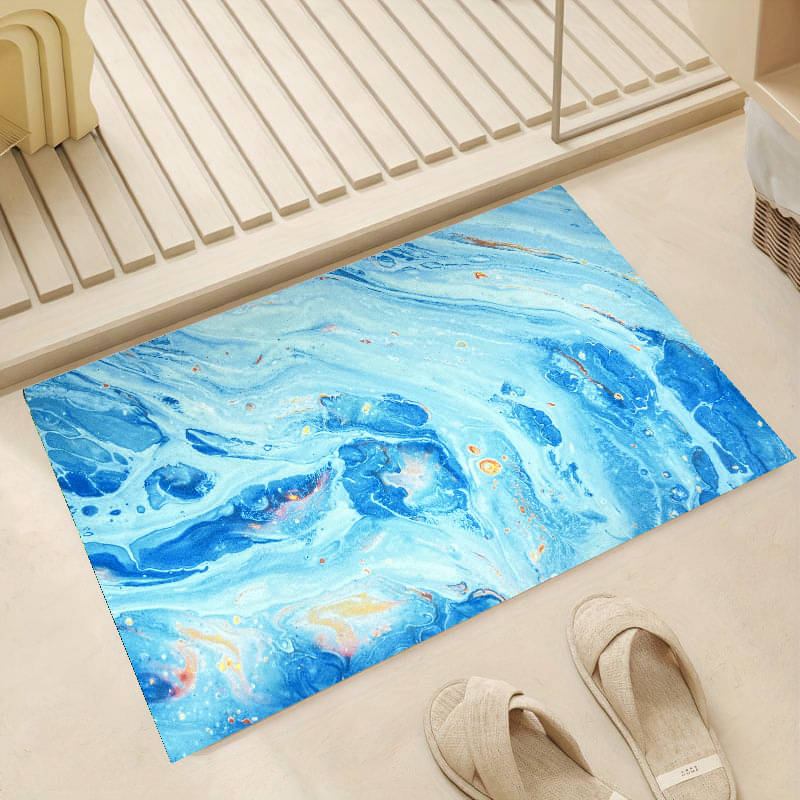     			ELANZA Copper Polyester Rectangular Floor Mat ( Pack of 1 )