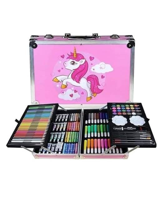     			Freedy Art Set Box & Drawing Kit with Crayon/Oil Pastels/Colored Pencil Deluxe Gift Art