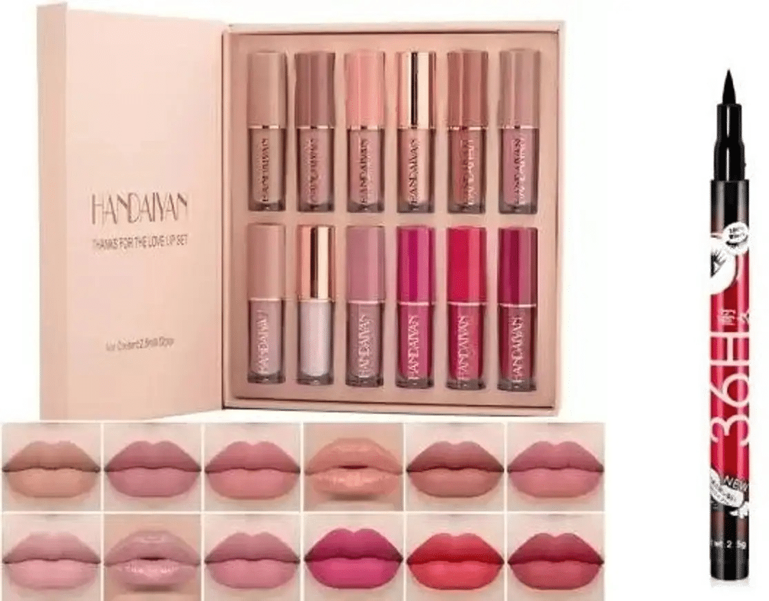     			Generic Multi Matte Long Lasting Liquid Lipstick ( Pack of 2 )