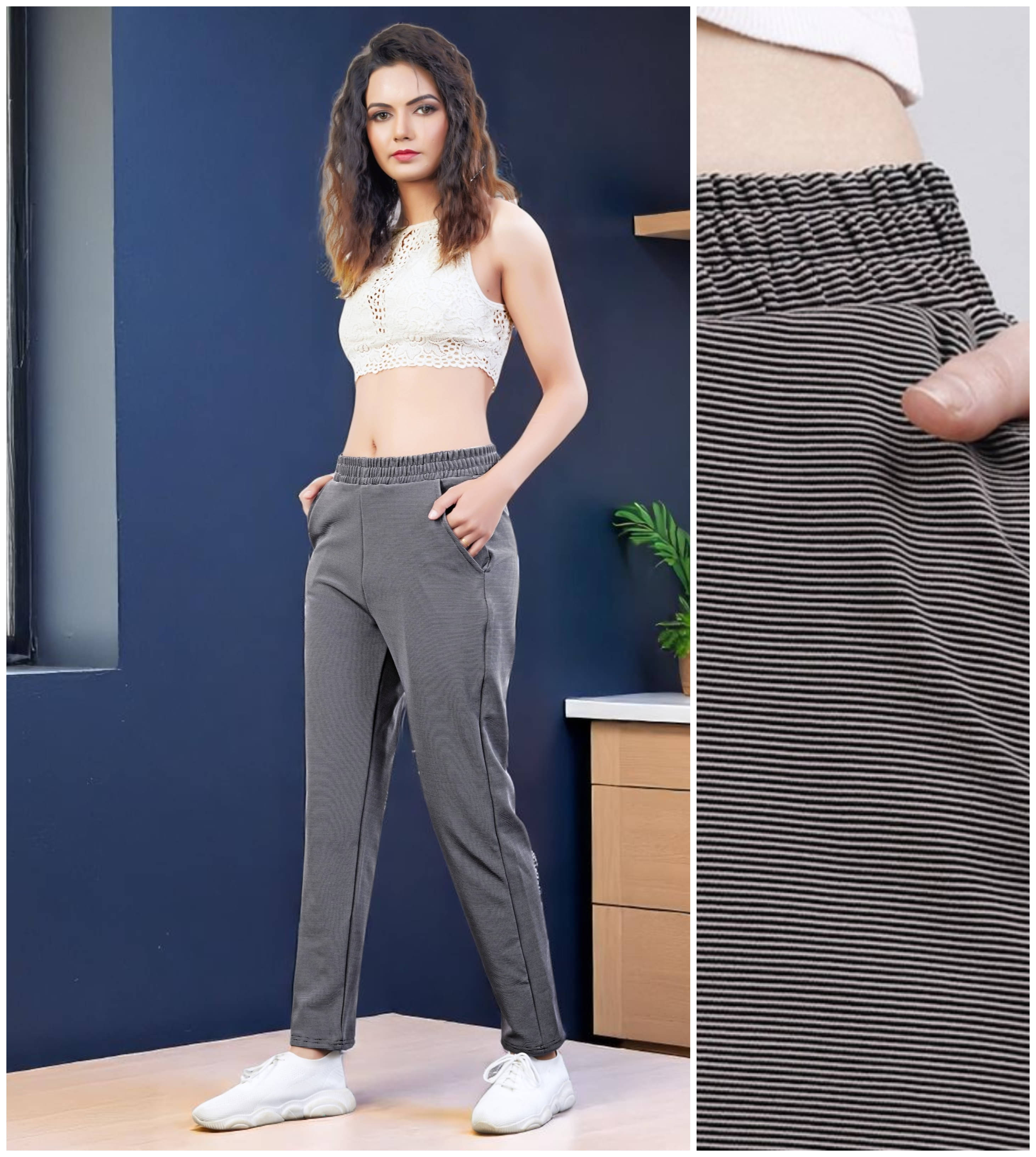     			Leewan Pack of 1 Cotton Straight Women's Joggers ( Light Grey )