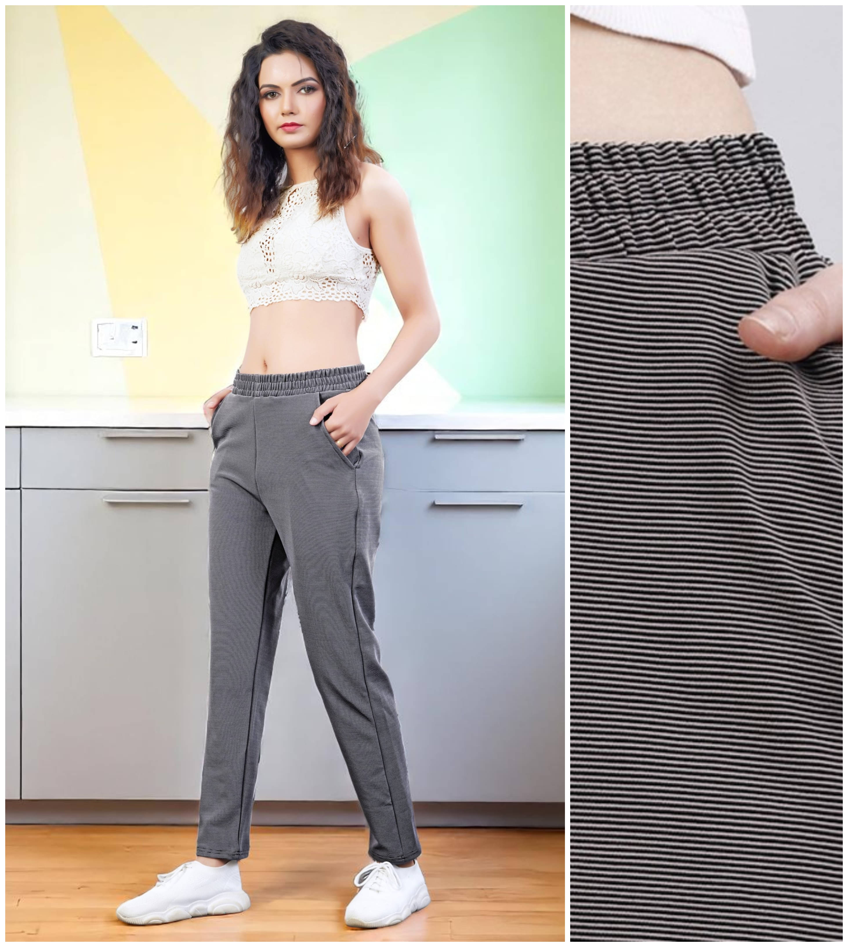     			Leewan Pack of 1 Cotton Straight Women's Joggers ( Light Grey )