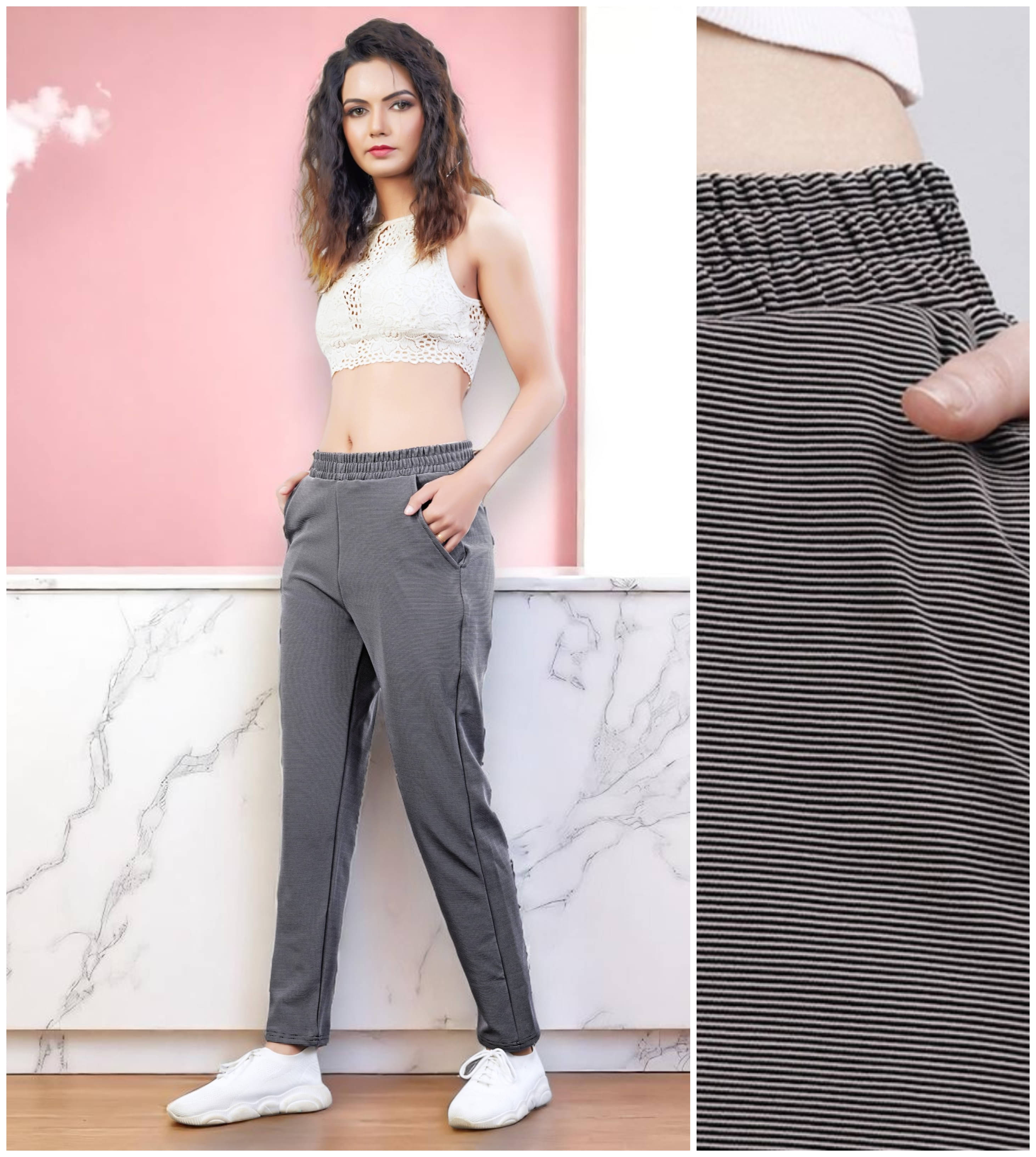     			Leewan Pack of 1 Cotton Straight Women's Joggers ( Light Grey )