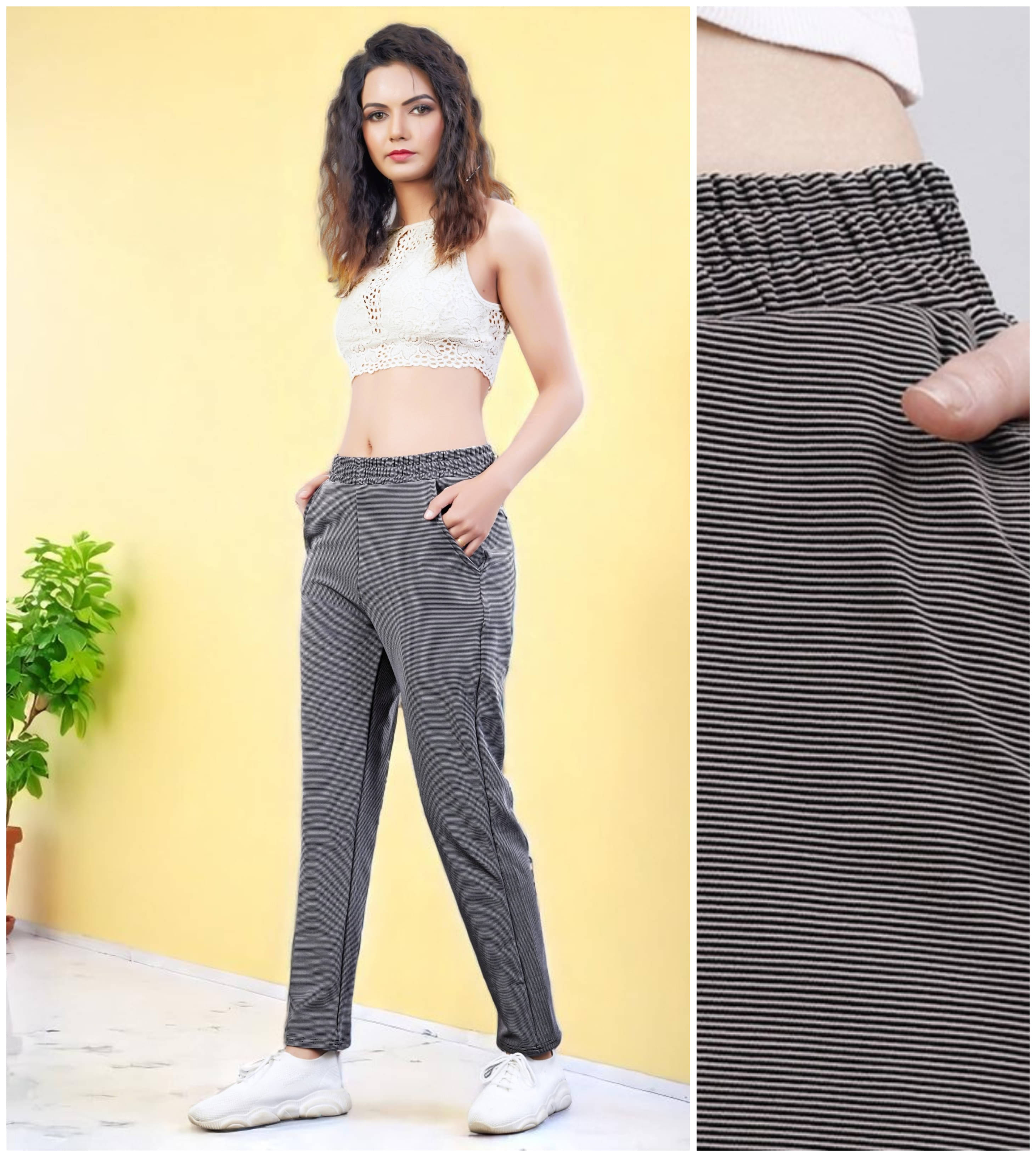     			Leewan Pack of 1 Cotton Straight Women's Joggers ( Light Grey )