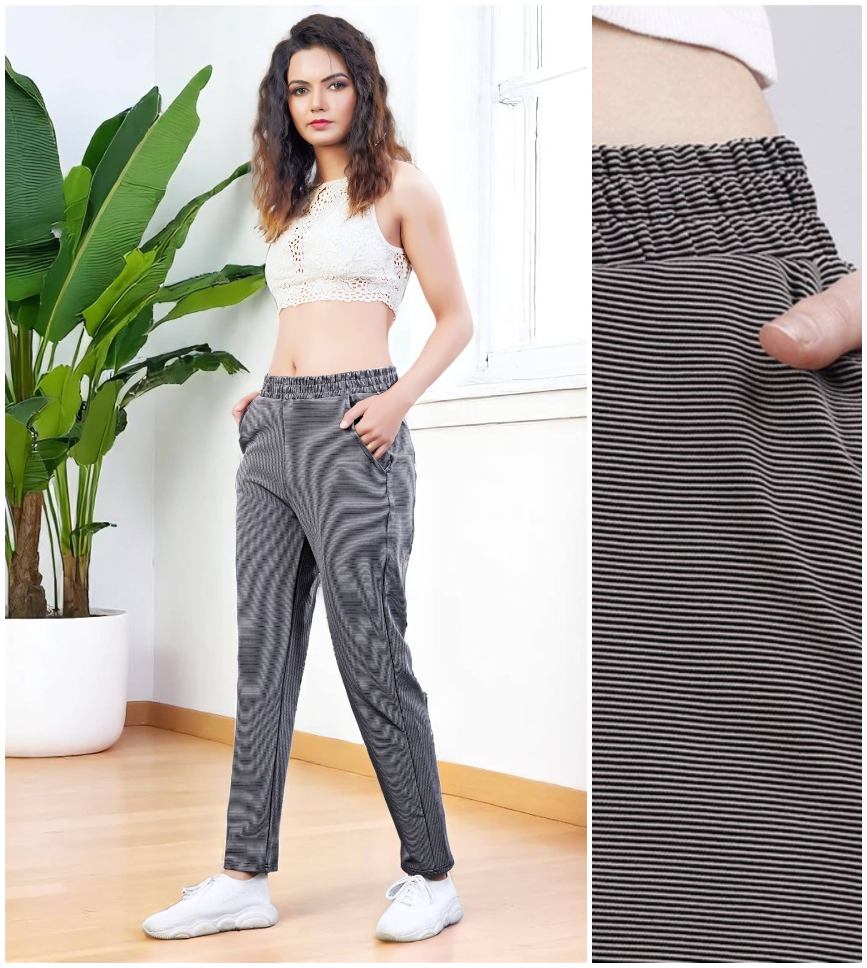     			Leewan Pack of 1 Cotton Straight Women's Joggers ( Light Grey )