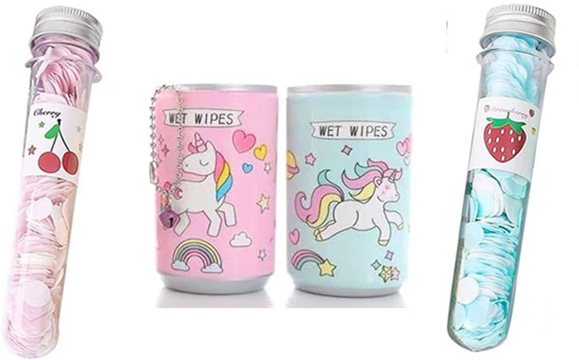 MINDFIT Combo of 4 Unicorn Theme Birthday Gift For Kids Wet Wipes & Paper Soap Bottle MINDFIT Combo of 4 Unicorn Theme Birthday Gift For Kids Wet Wipes & Paper Soap Bottle
