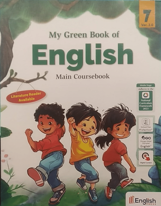     			MY GREEN BOOK OF ENGLISH CLASS 7