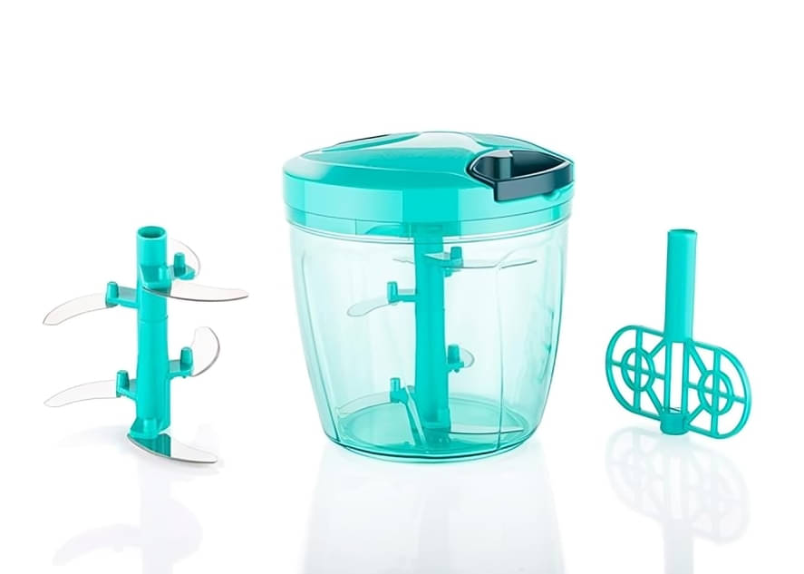 Meghal Handy Chopper, Vegetable Fruit Nut Onion Chopper, Hand Meat Grinder Mixer Food Processor Slicer Shredder Salad Maker Vegetable Tools (Pack of 1) Meghal Handy Chopper, Vegetable Fruit Nut Onion Chopper, Hand Meat Grinder Mixer Food Processor Slicer Shredder Salad Maker Vegetable Tools (Pack of 1)