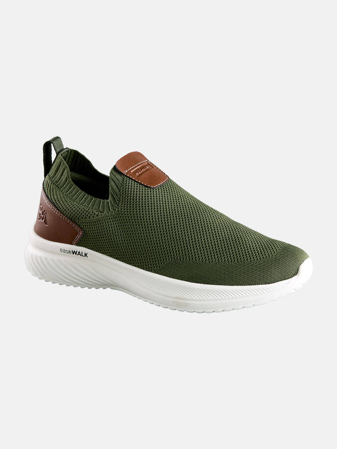 Neemans EASE WALK NEO Olive Men's Slip-on Shoes - Casual Shoes | Buy online on ZillyBuy