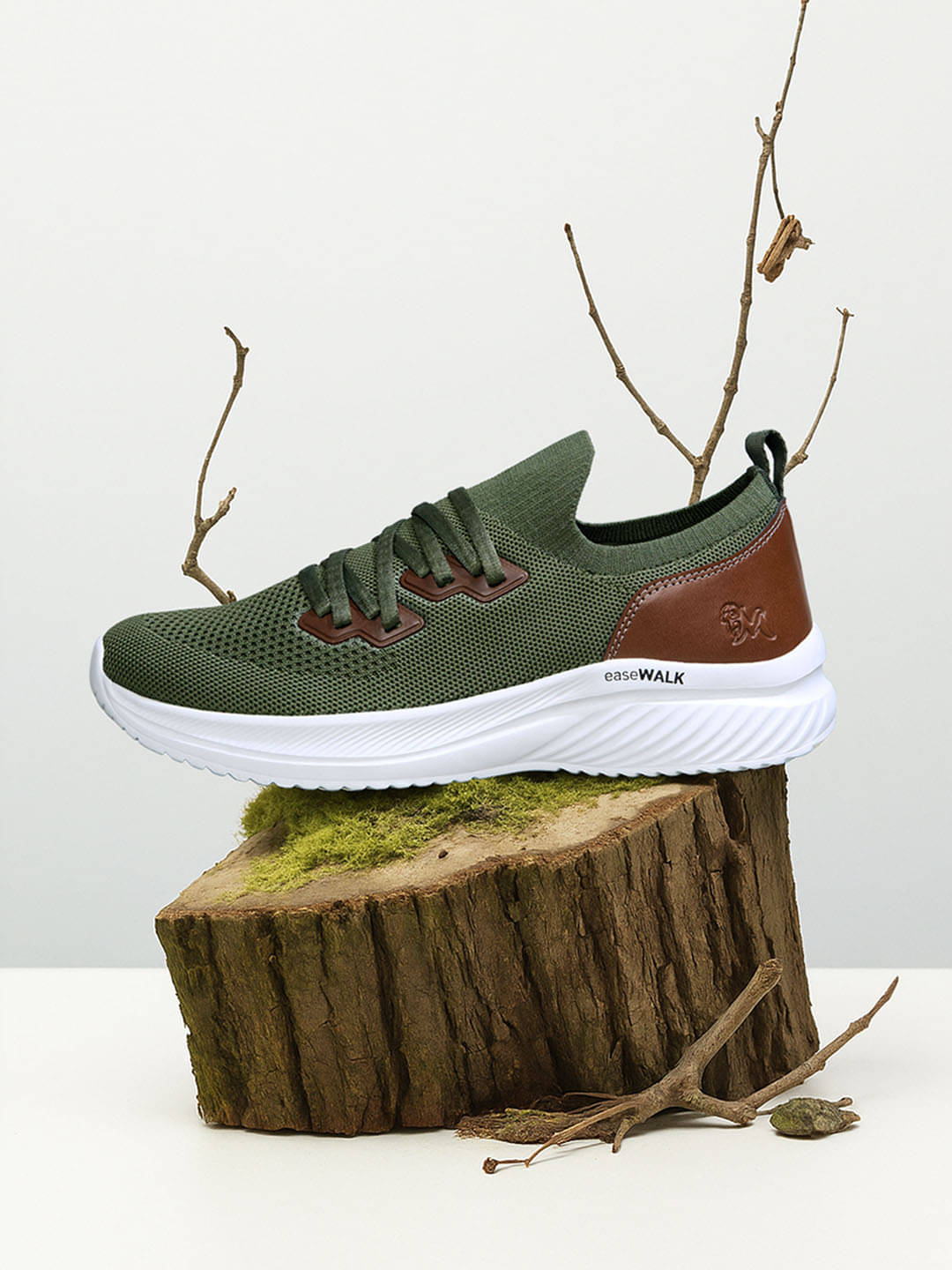 Neemans EASE WALK SNUG Olive Men's Slip-on Shoes Neemans EASE WALK SNUG Olive Men's Slip-on Shoes