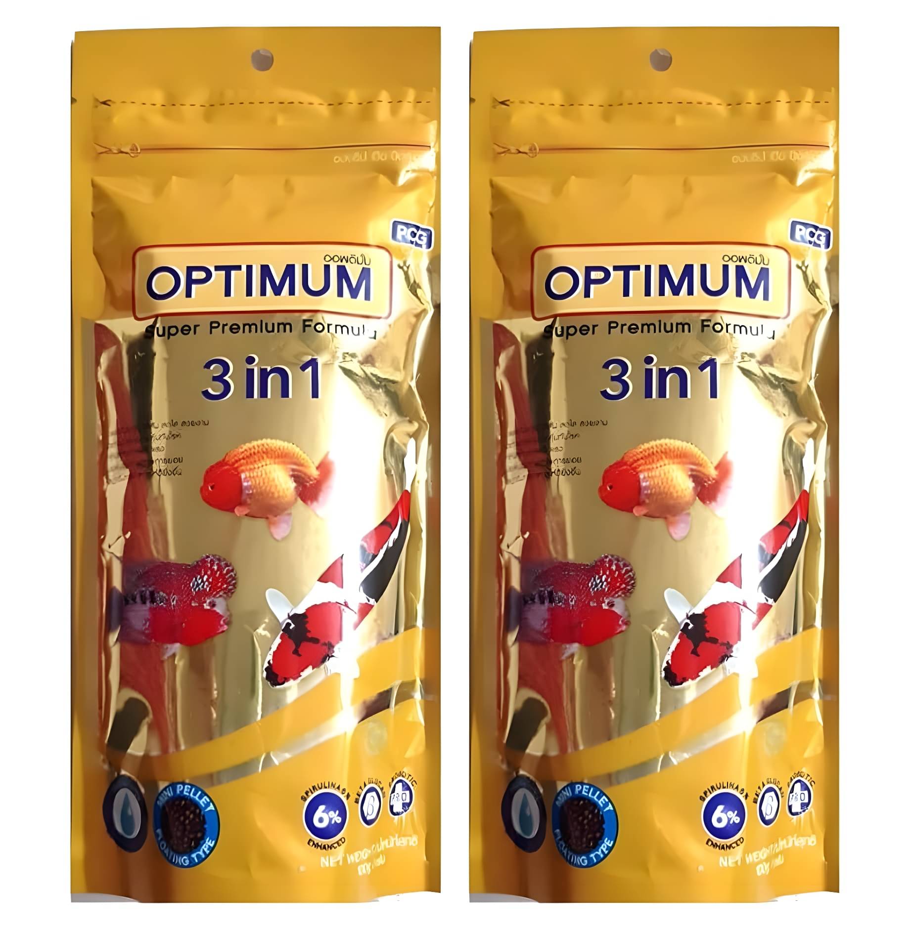 Optimum All Life Stages Pellet, Powder CP 3-in-1 Highly Nutritious Aquarium Fish Food for All Fishes, 100 g -Pack of 2 Optimum All Life Stages Pellet, Powder CP 3-in-1 Highly Nutritious Aquarium Fish Food for All Fishes, 100 g -Pack of 2